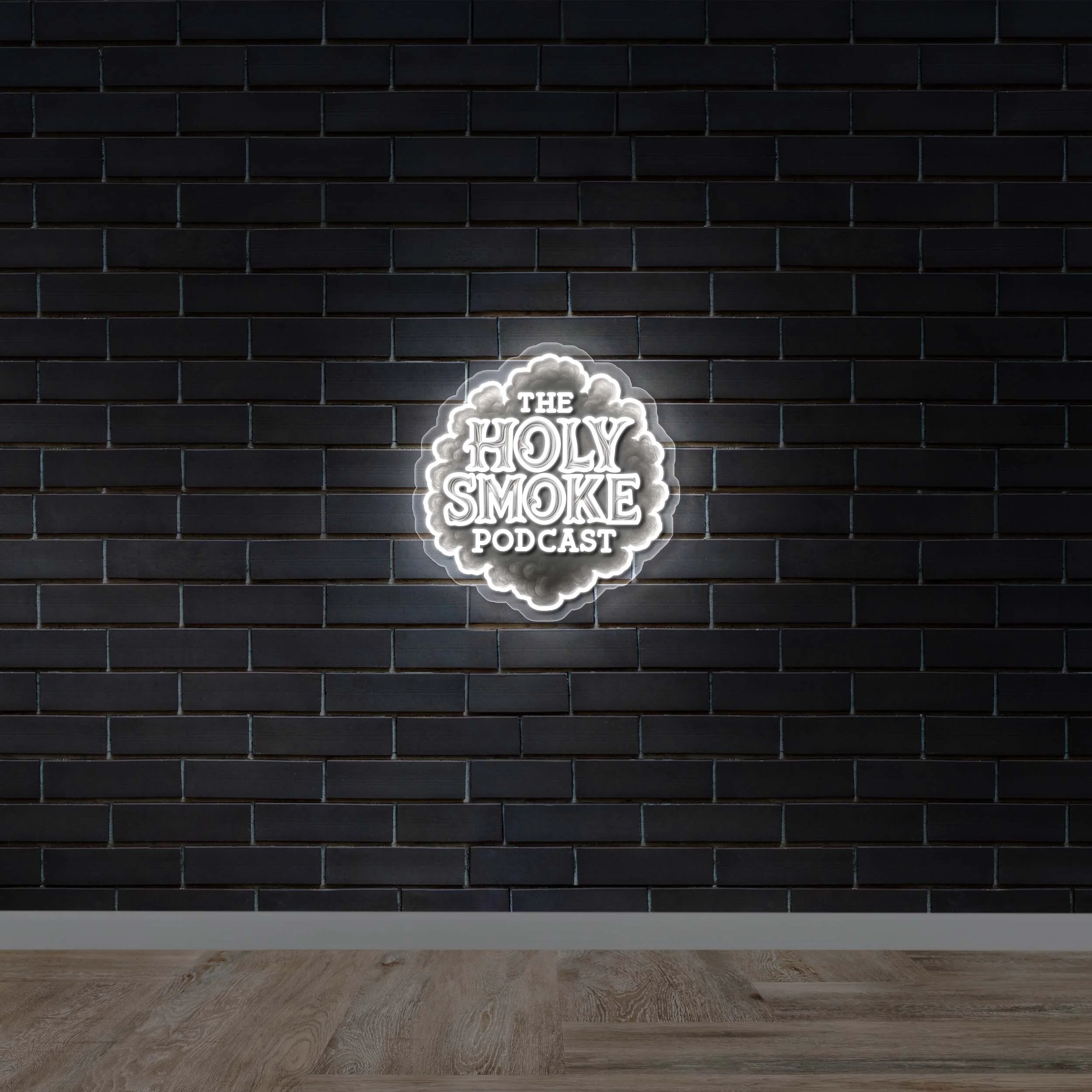 THE HOLY SMOKE PODCAST - Premium Neon Artwork - Image 2
