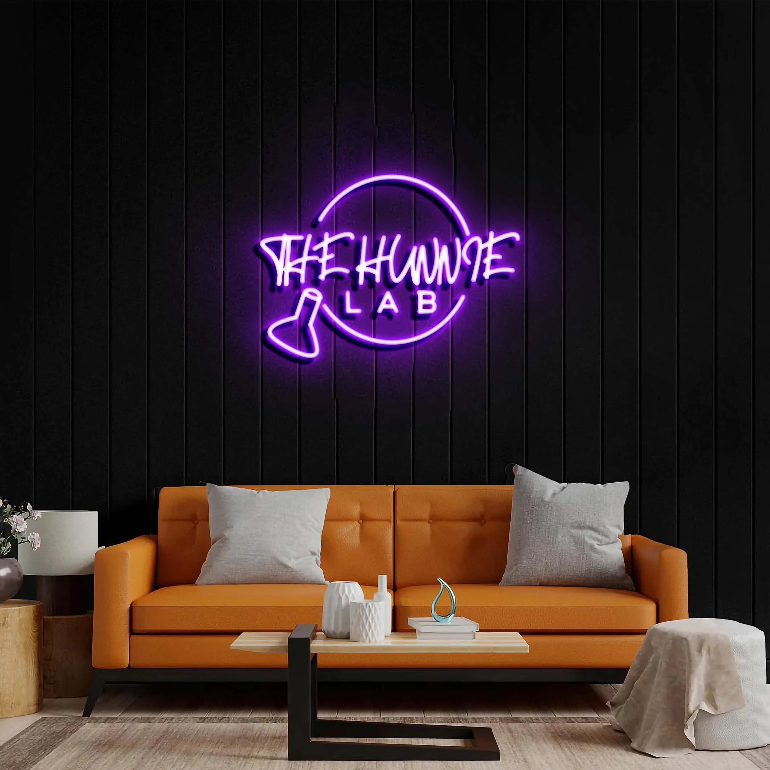 The Hunnie Lab - Premium Neon Artwork