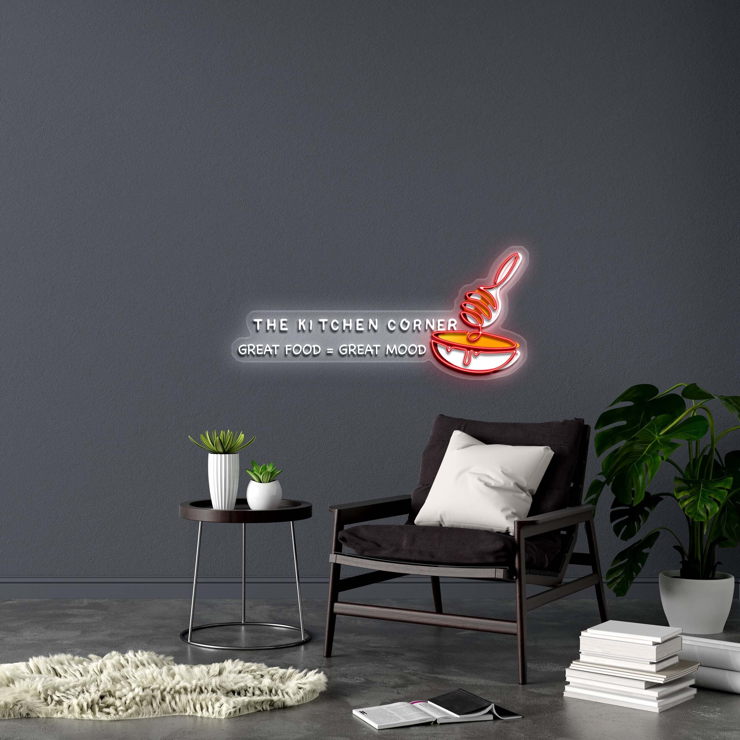 THE KITCHEN CORNER - Premium Neon Artwork