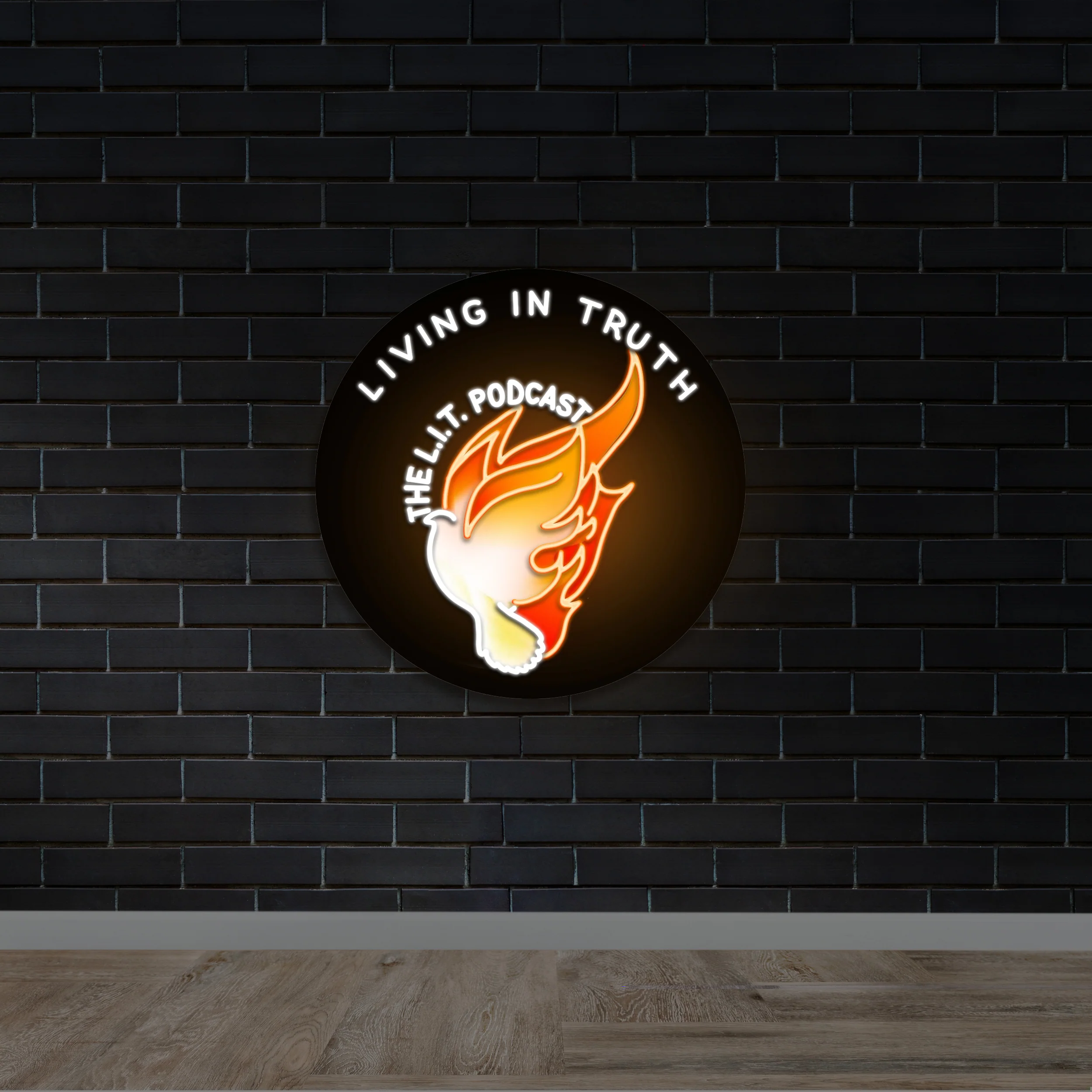 THE L.I.T Podcast - Premium Neon Artwork