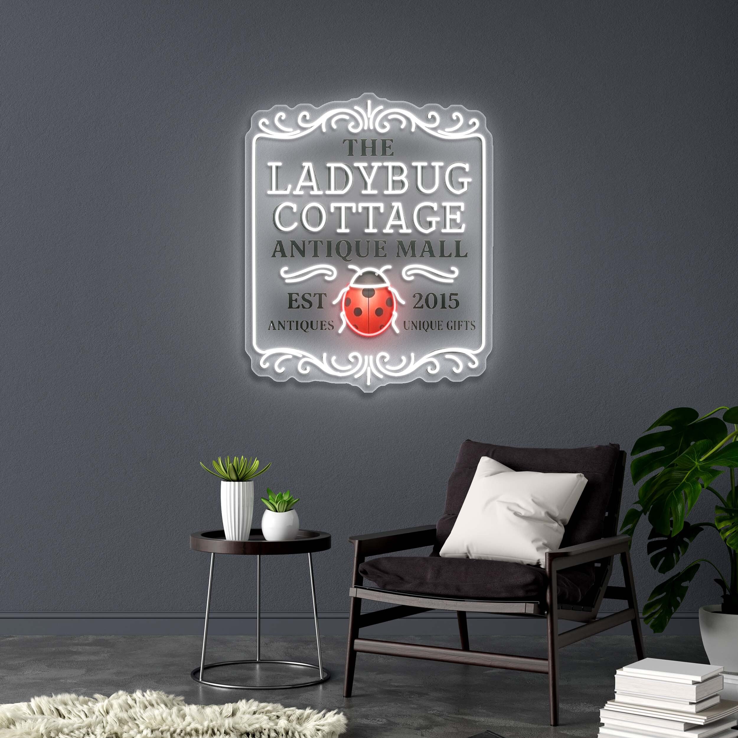 The Ladybug Cottage Antique Mall - Premium Neon Artwork