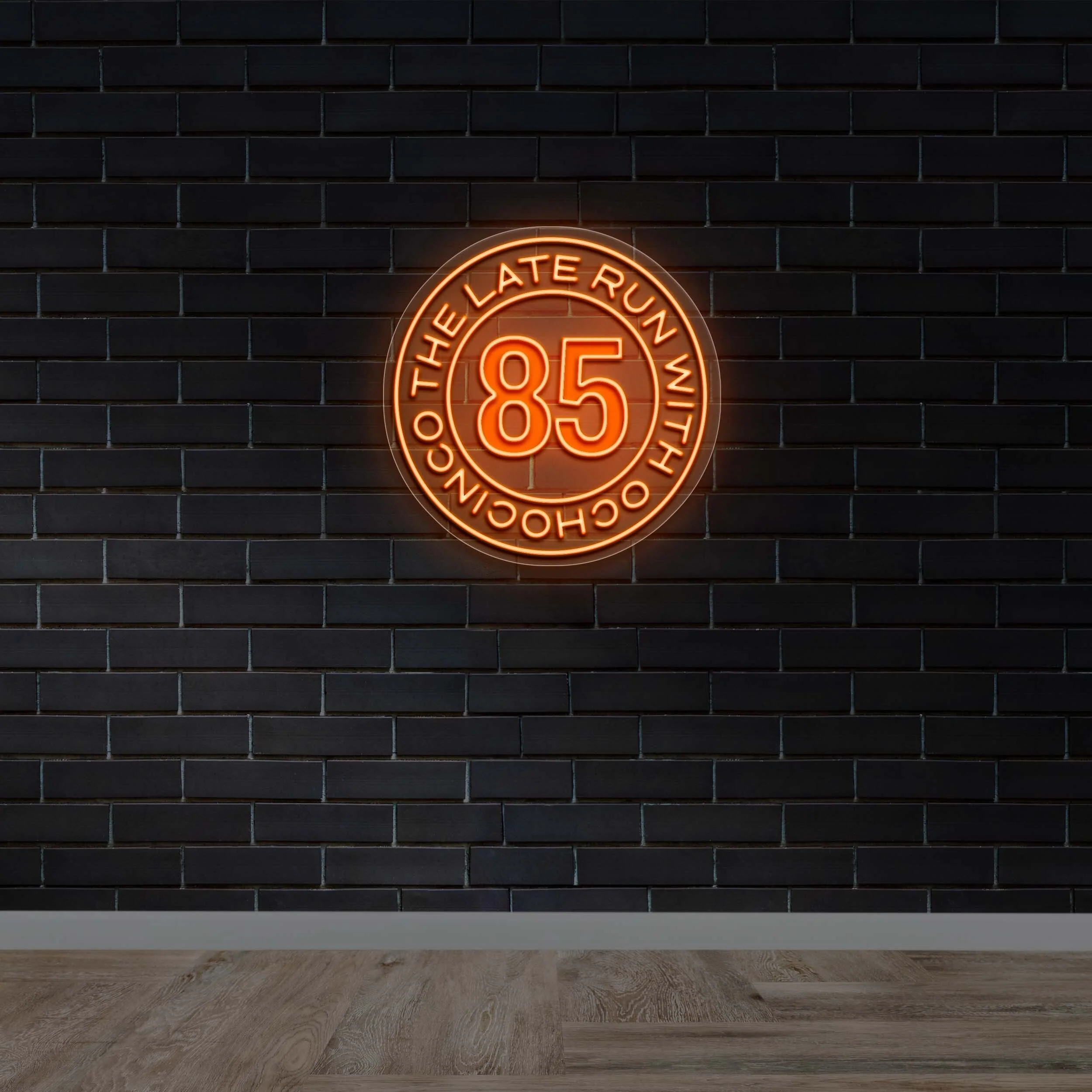 The LATE RUN | Circular- Premium Neon Artwork