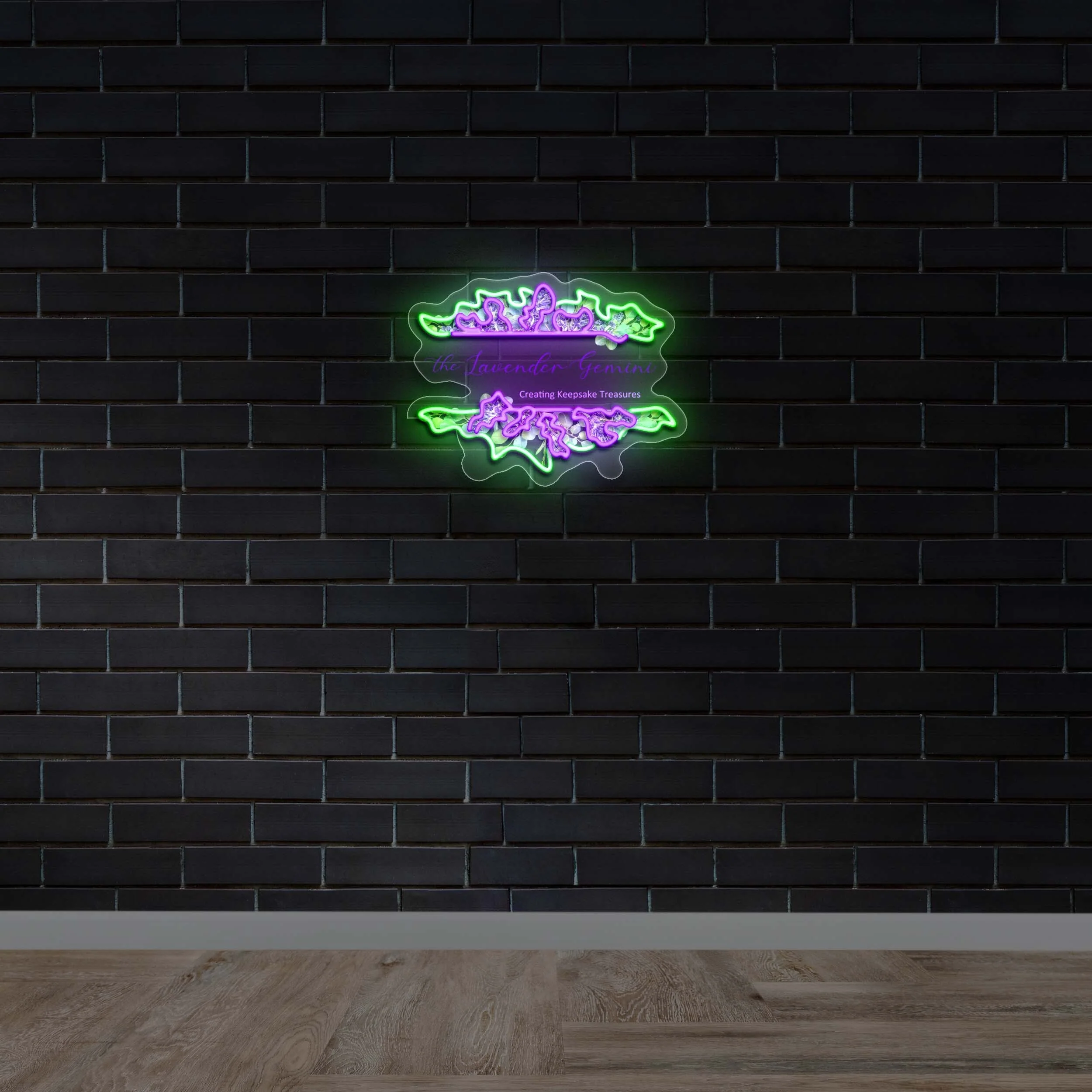 The Lavender Gemini - Premium Neon Artwork