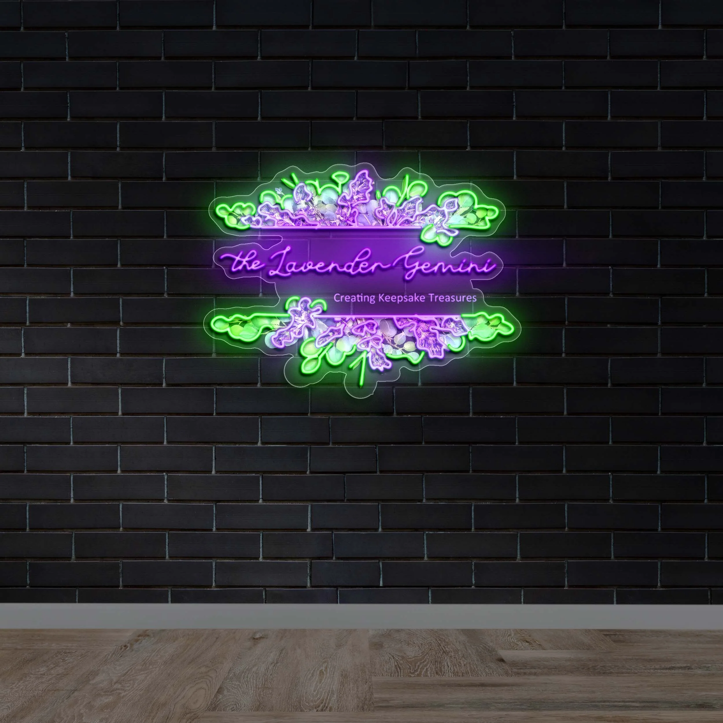 The Lavender Gemini - Premium Neon Artwork - Image 2