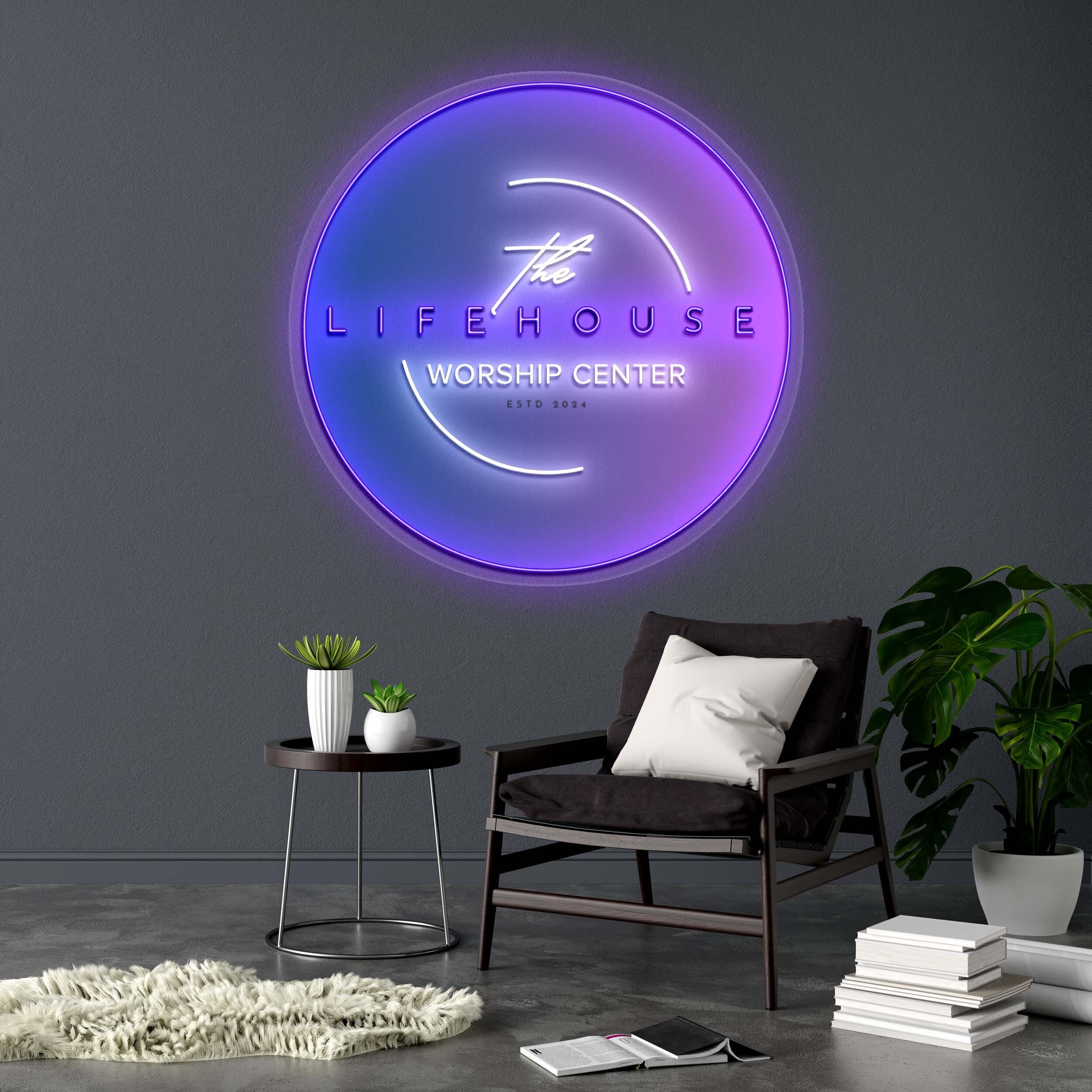 The LIFEHOUSE WORSHIP CENTER - Premium Neon Artwork