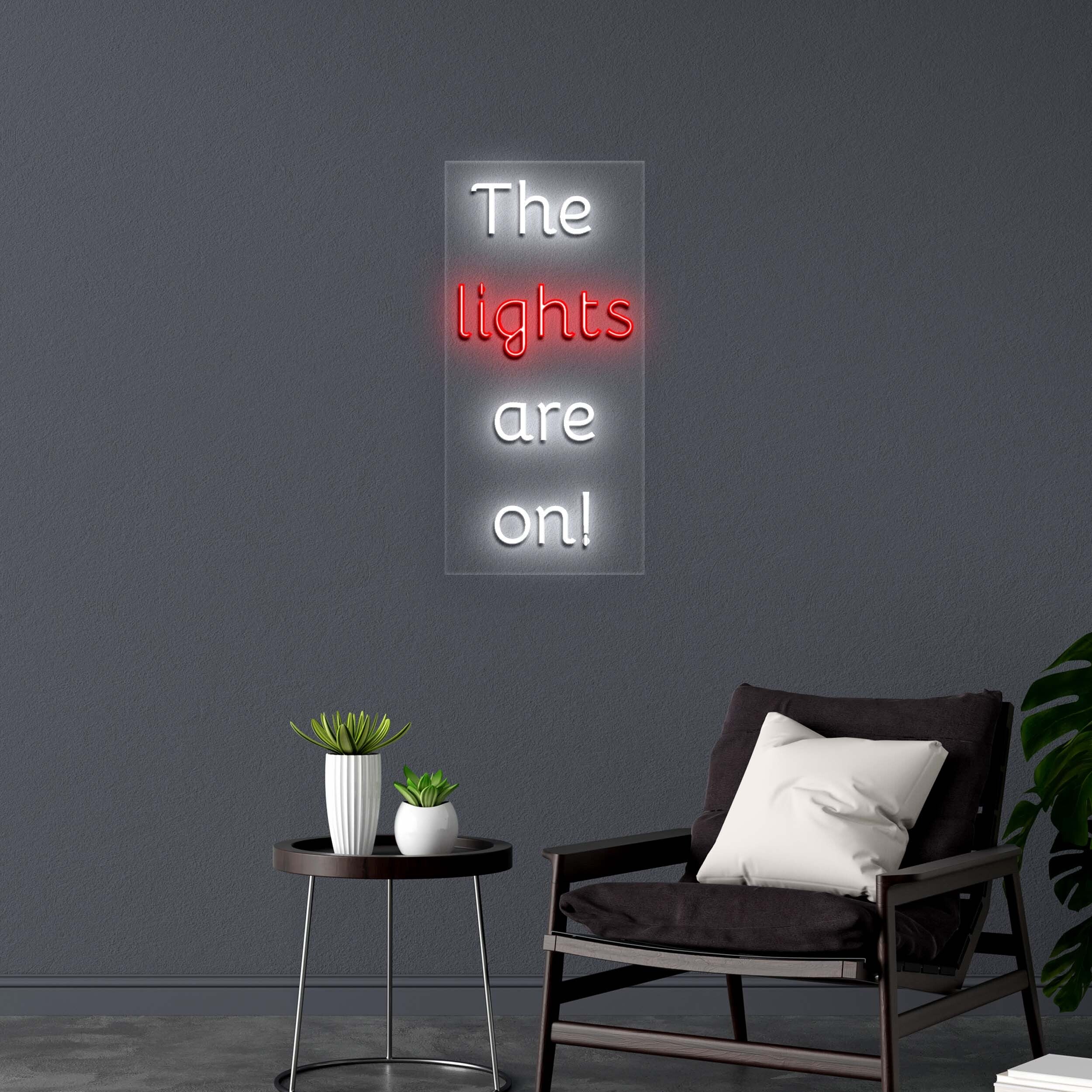 The lights are on! - Premium Neon Artwork