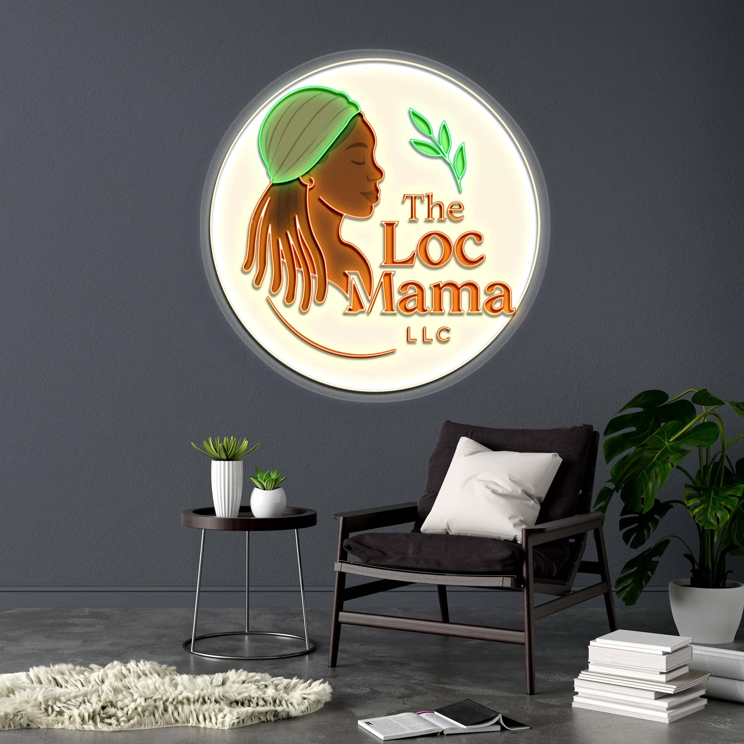 The Loc Mama LLC - Premium Neon Artwork