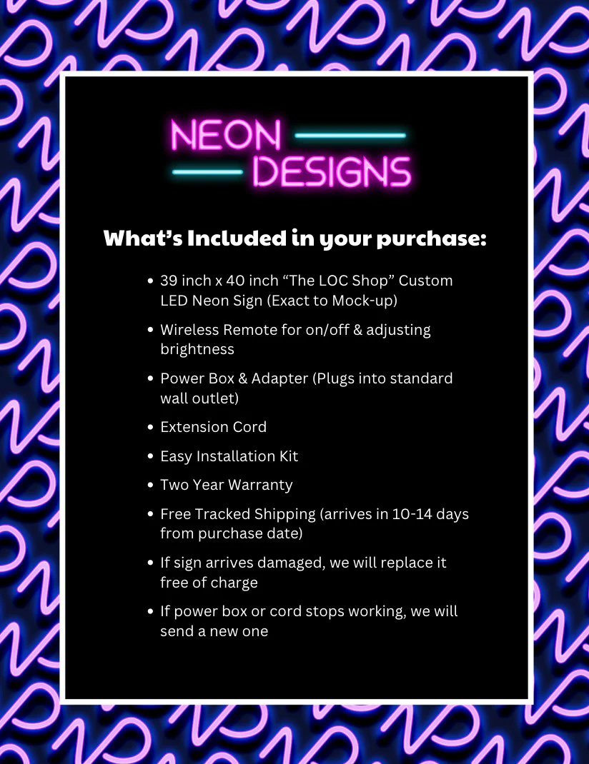 The LOC Shop - Premium Neon Artwork - Image 2