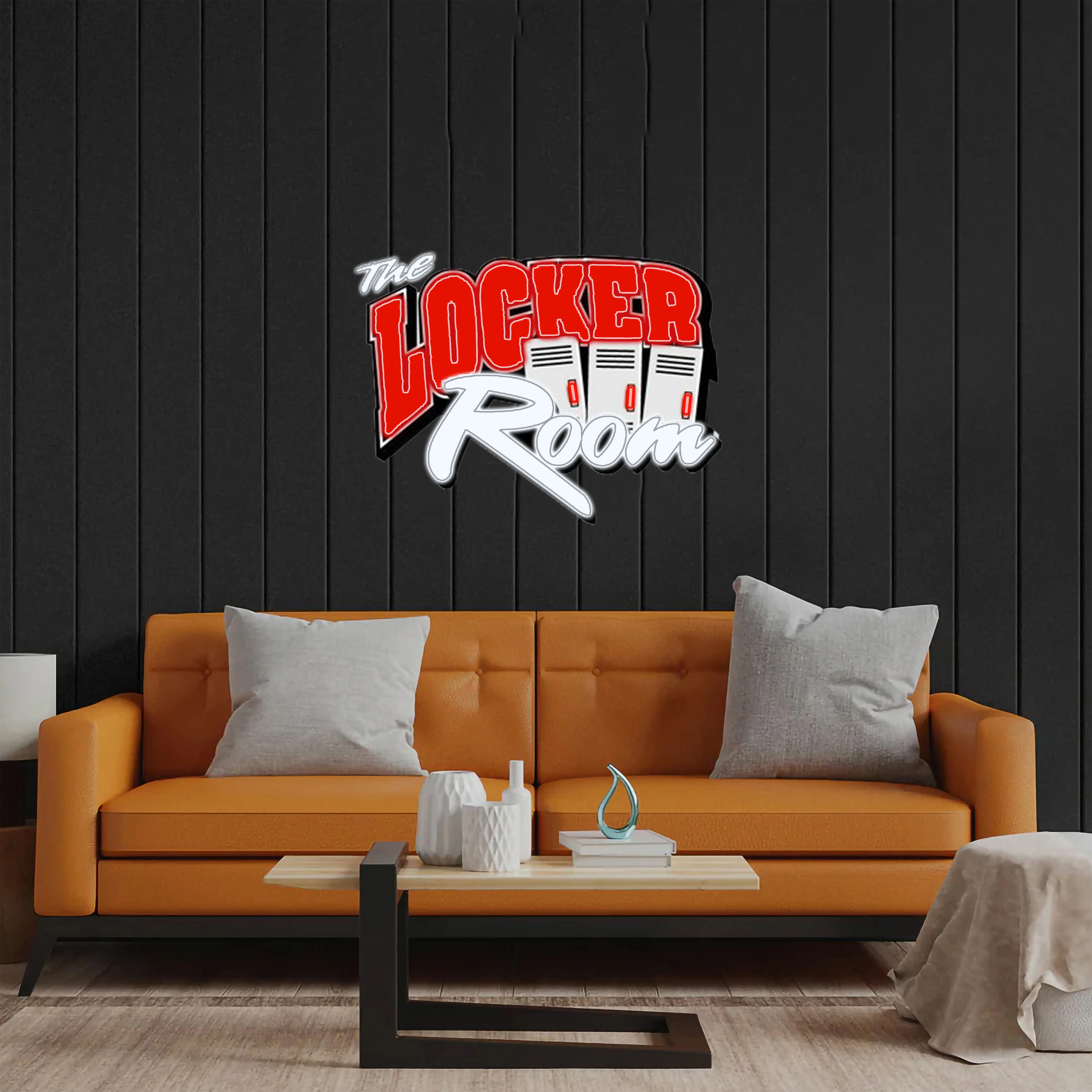 The Locker Room - Premium Neon Artwork