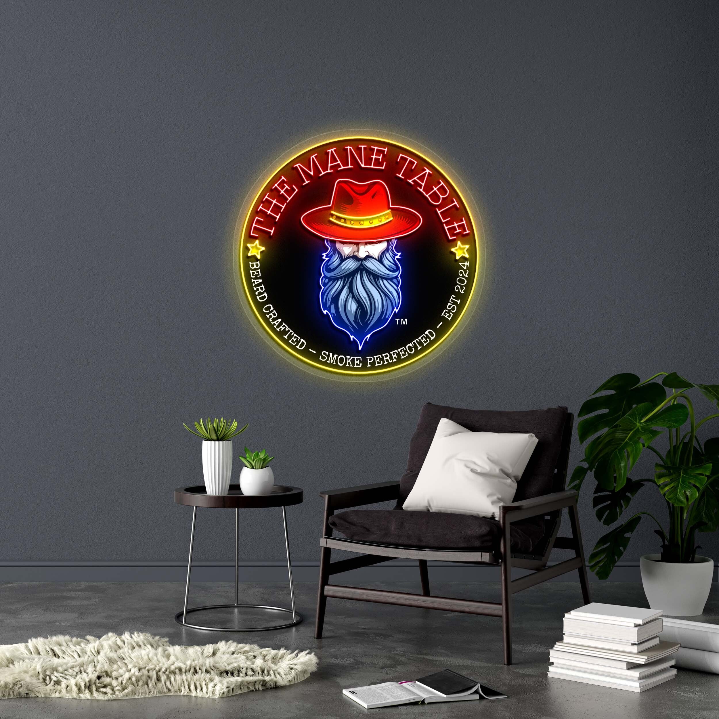 THE MANE TABLE - Premium Neon Artwork - Image 2
