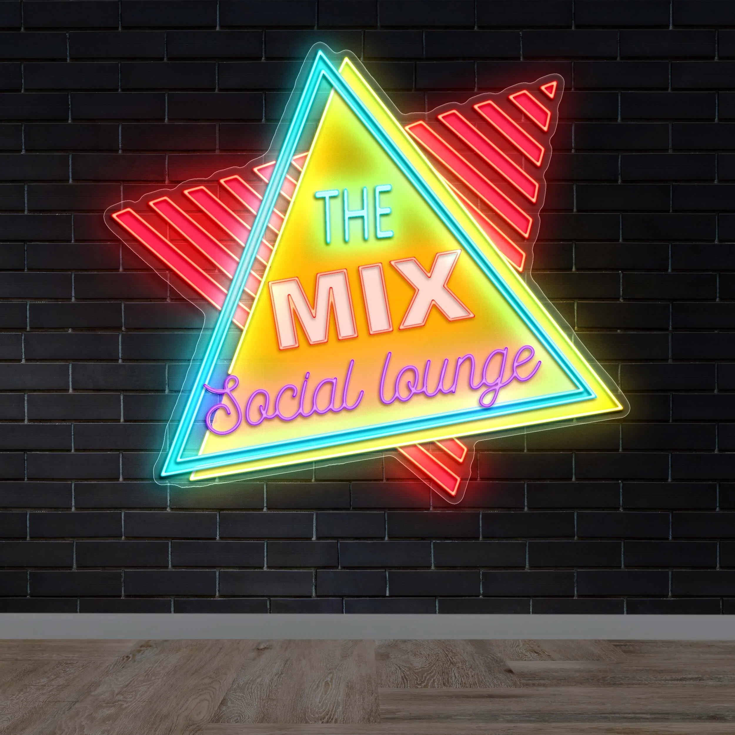 THE MIX SOCIAL LOUNGE - Premium Neon Artwork