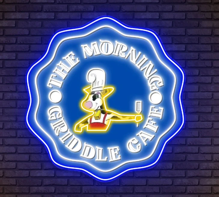 THE MORNING GRIDDLE CAFE - Premium Neon Artwork