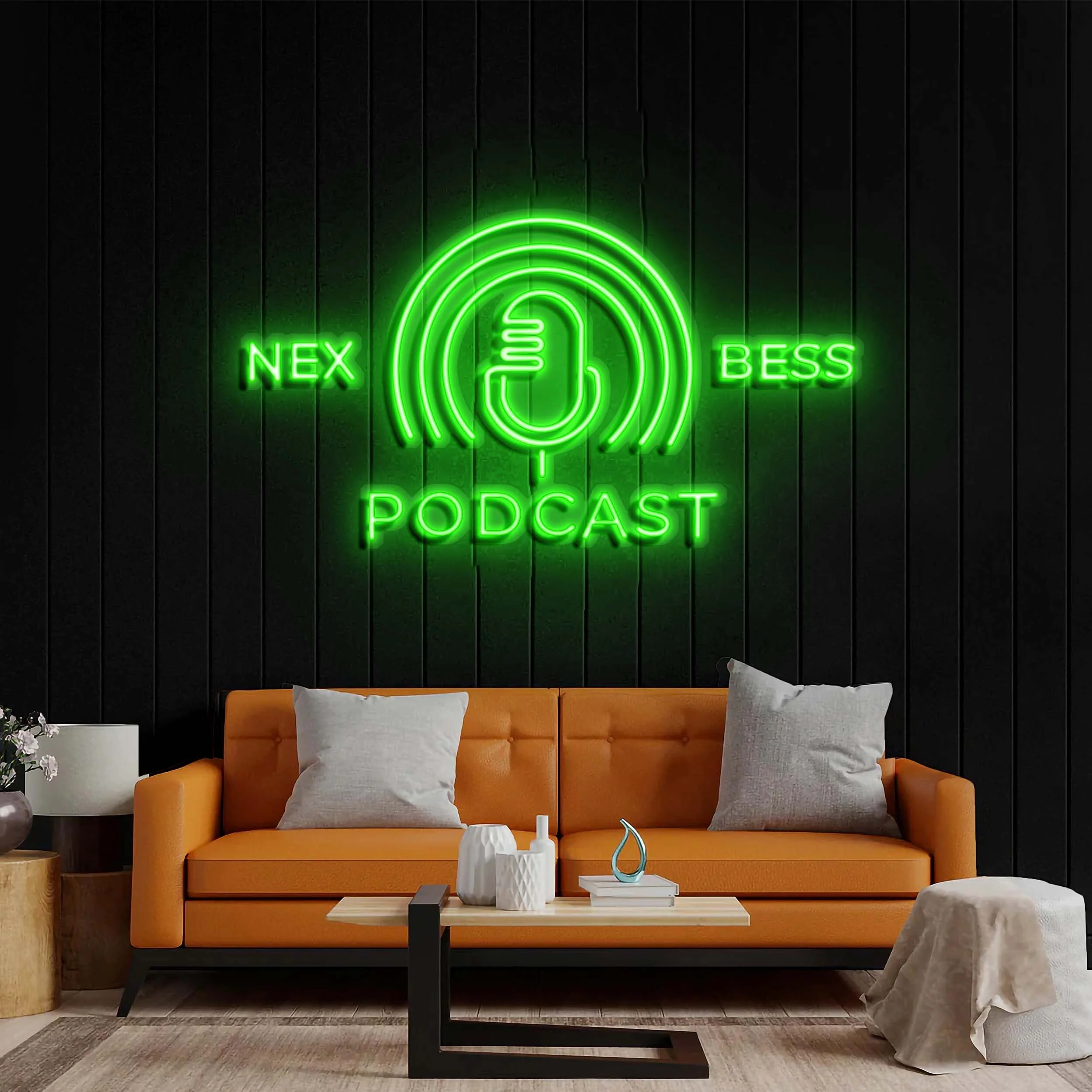 The Nex Bess Podcast - Premiun Neon Artwork