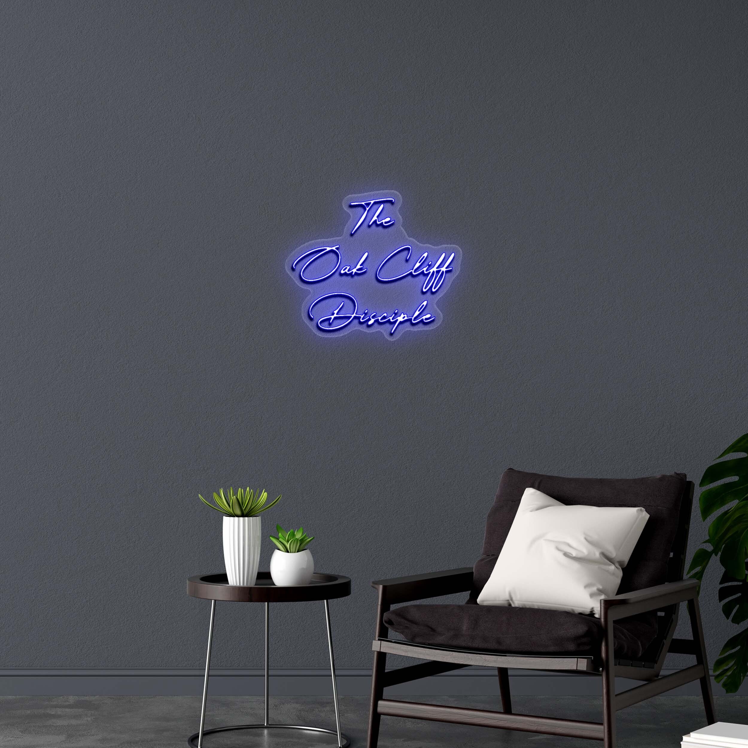 The Oak Cliff Disciple - Premium Neon Artwork