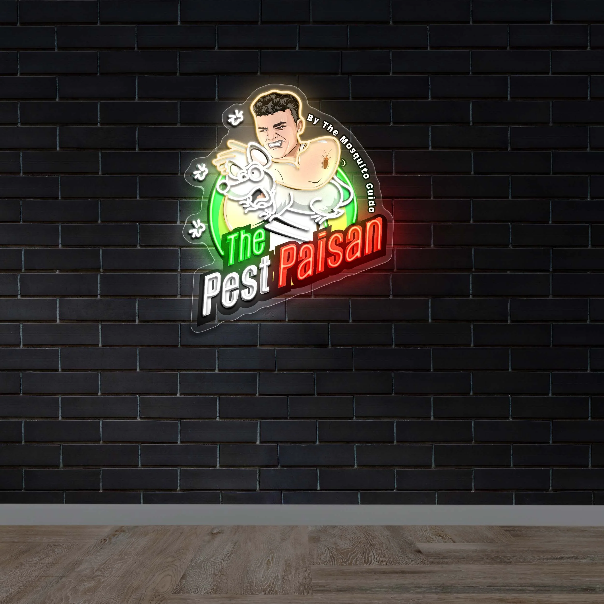 The Pest Paisan - Premium Neon Artwork