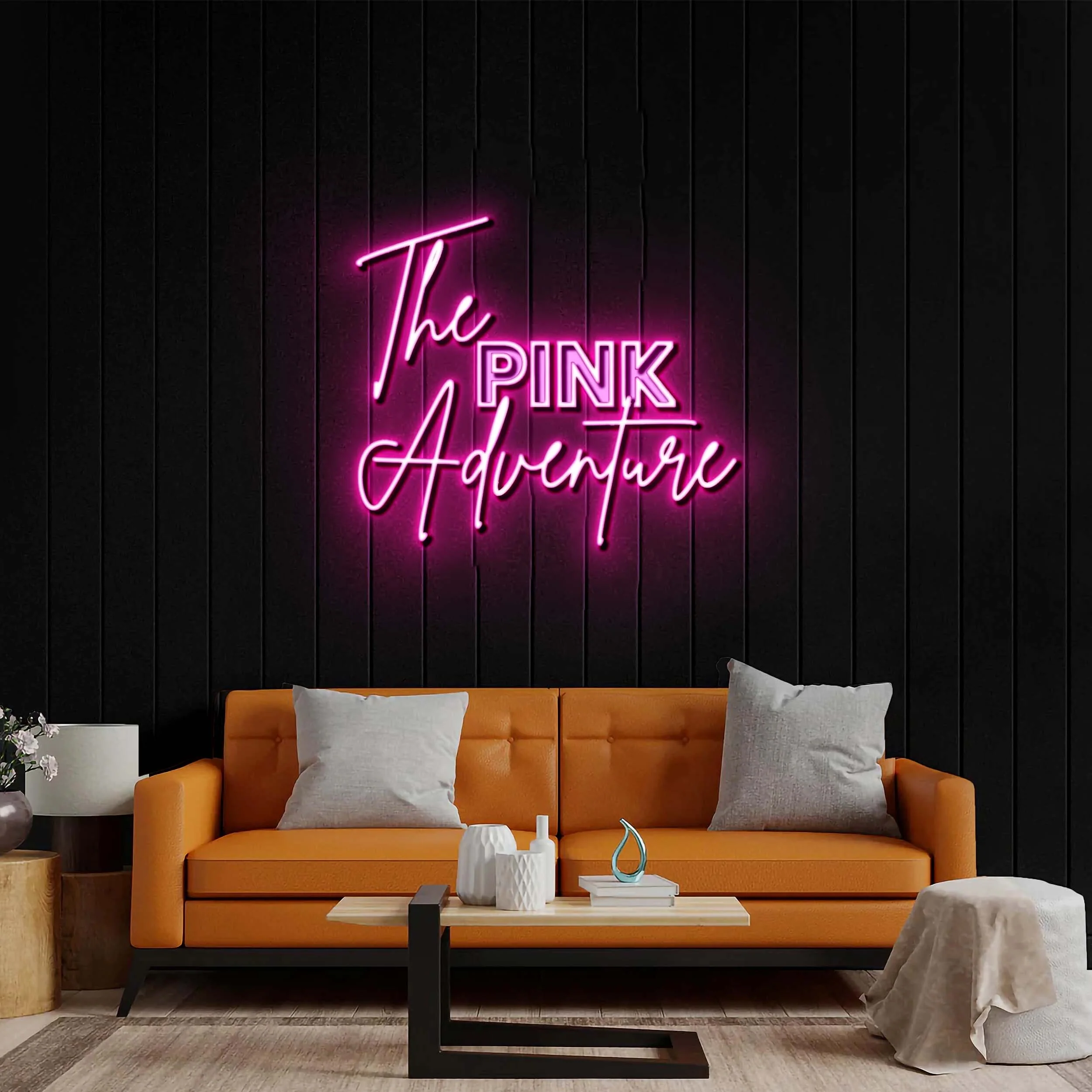 The Pink Adventure - Premium Neon Artwork