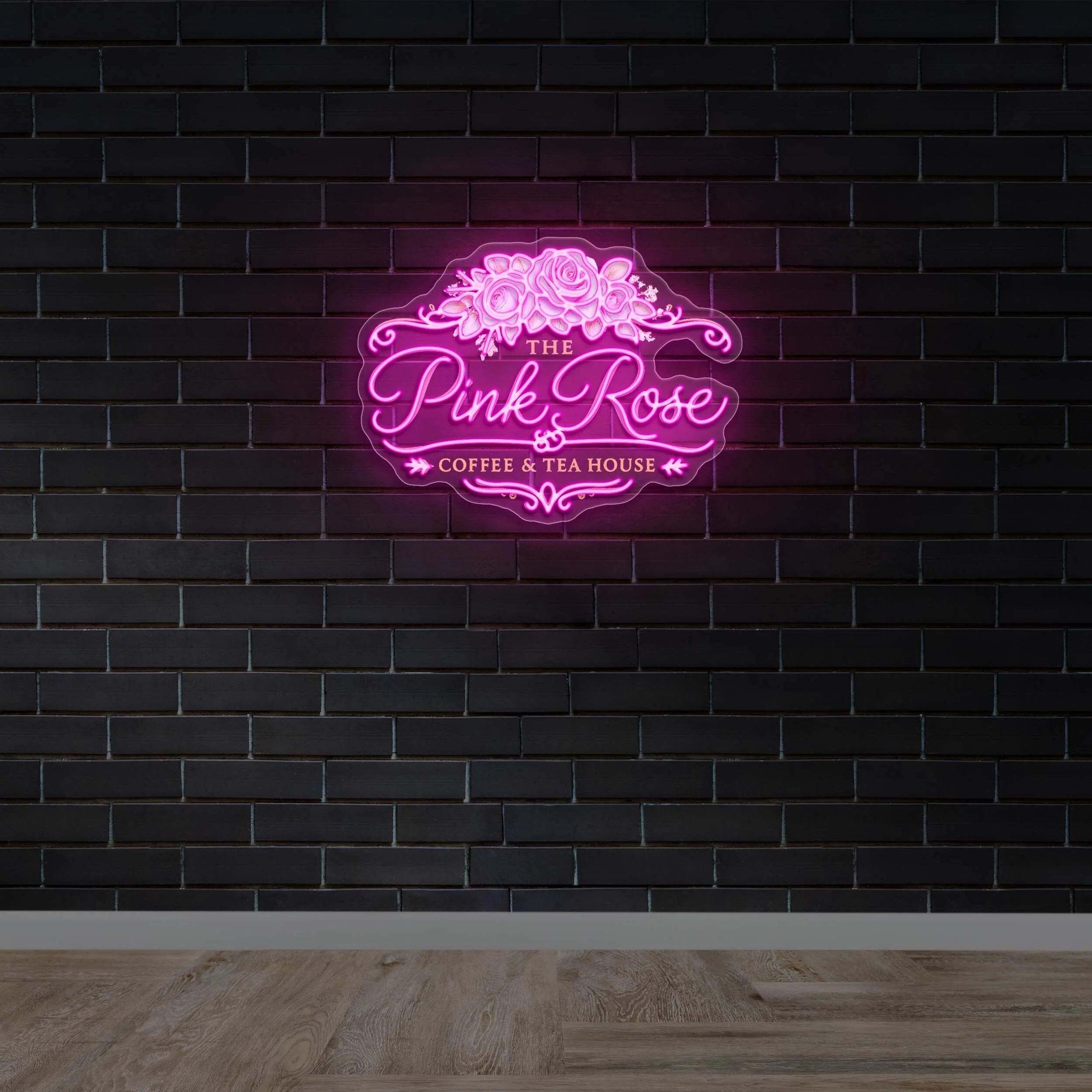 THE PINK ROSE COFFEE & TEA HOUSE - Premium Neon Artwork