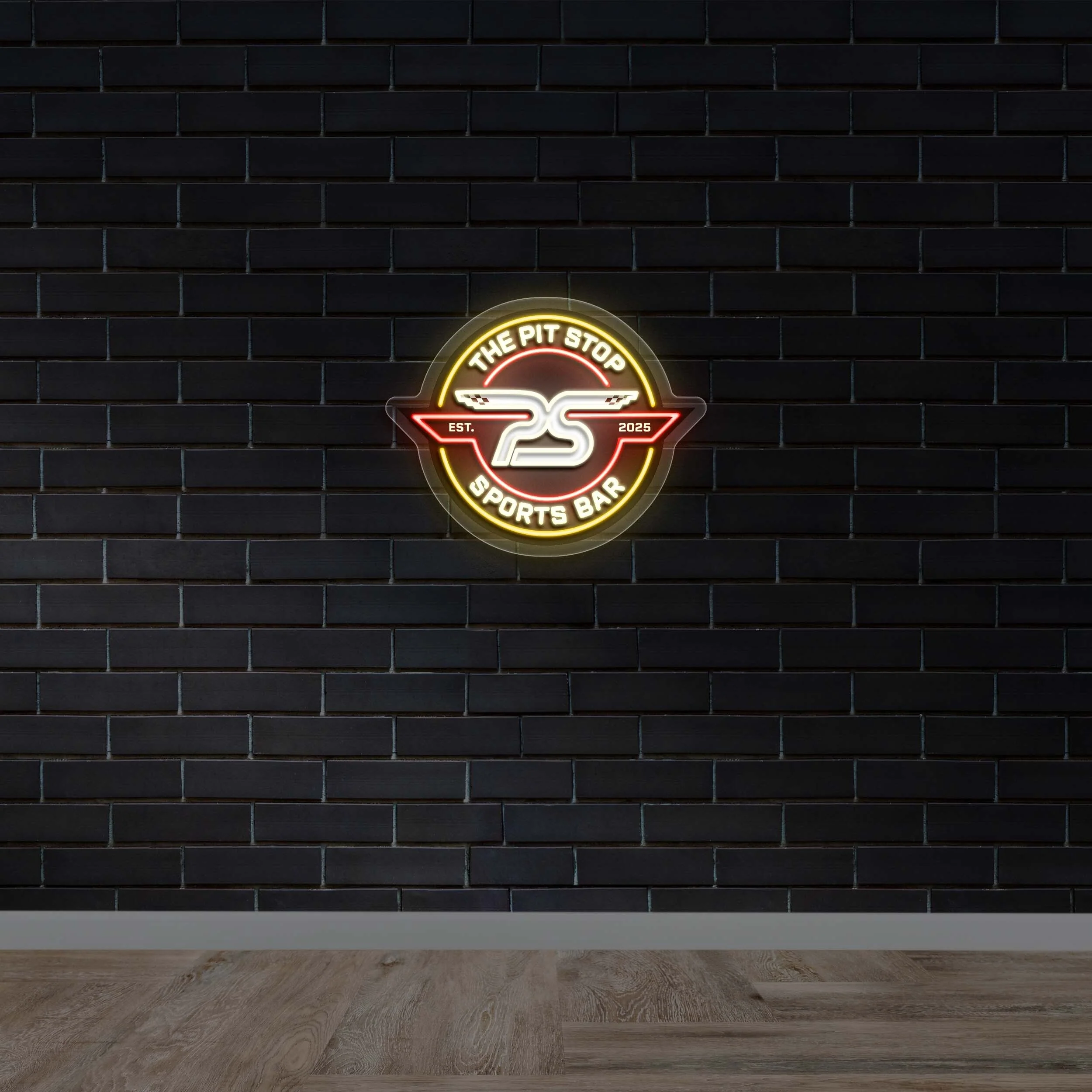 The Pit Stop Sports Bar - Premium Neon Artwork