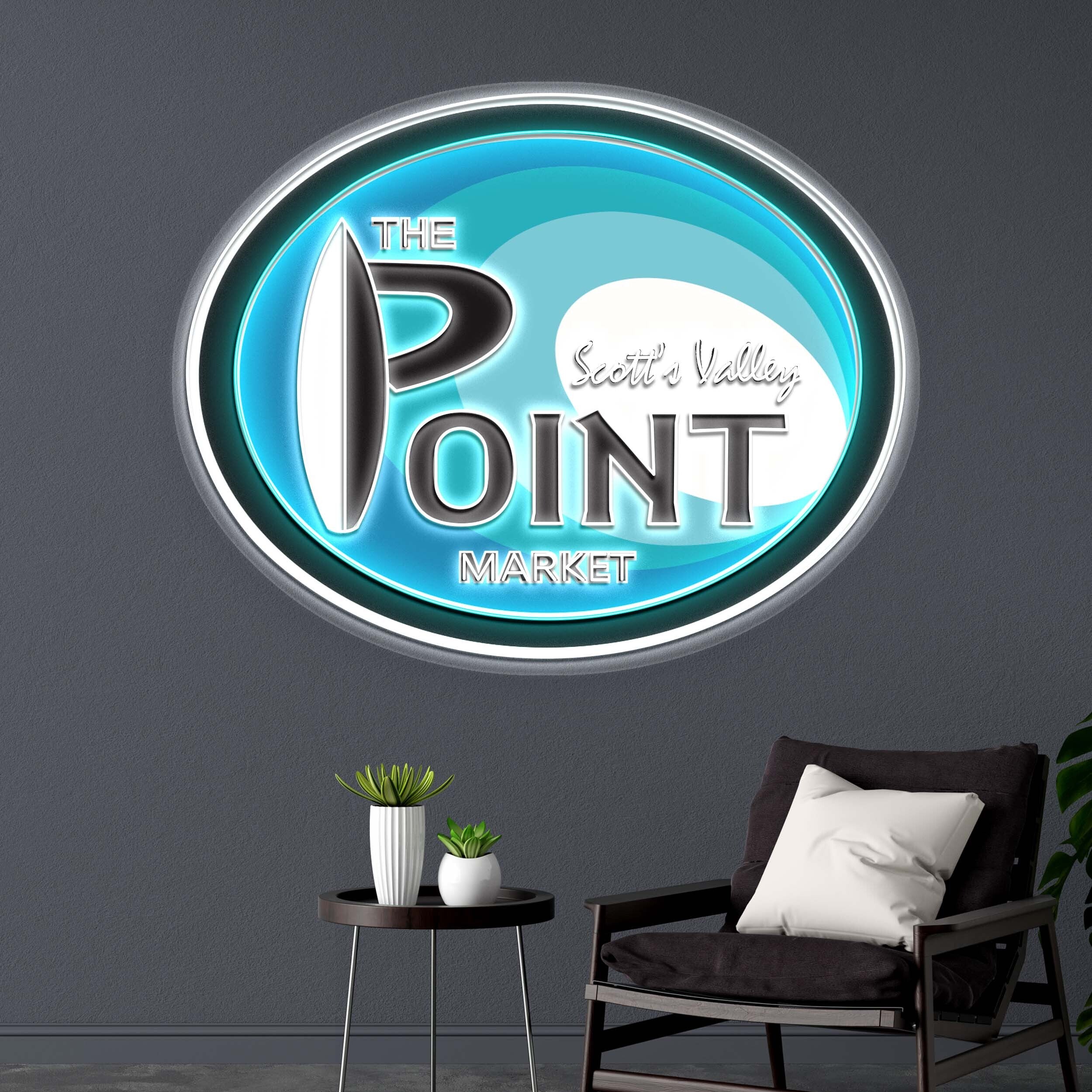 THE POINT MARKET - Premium Neon Artwork
