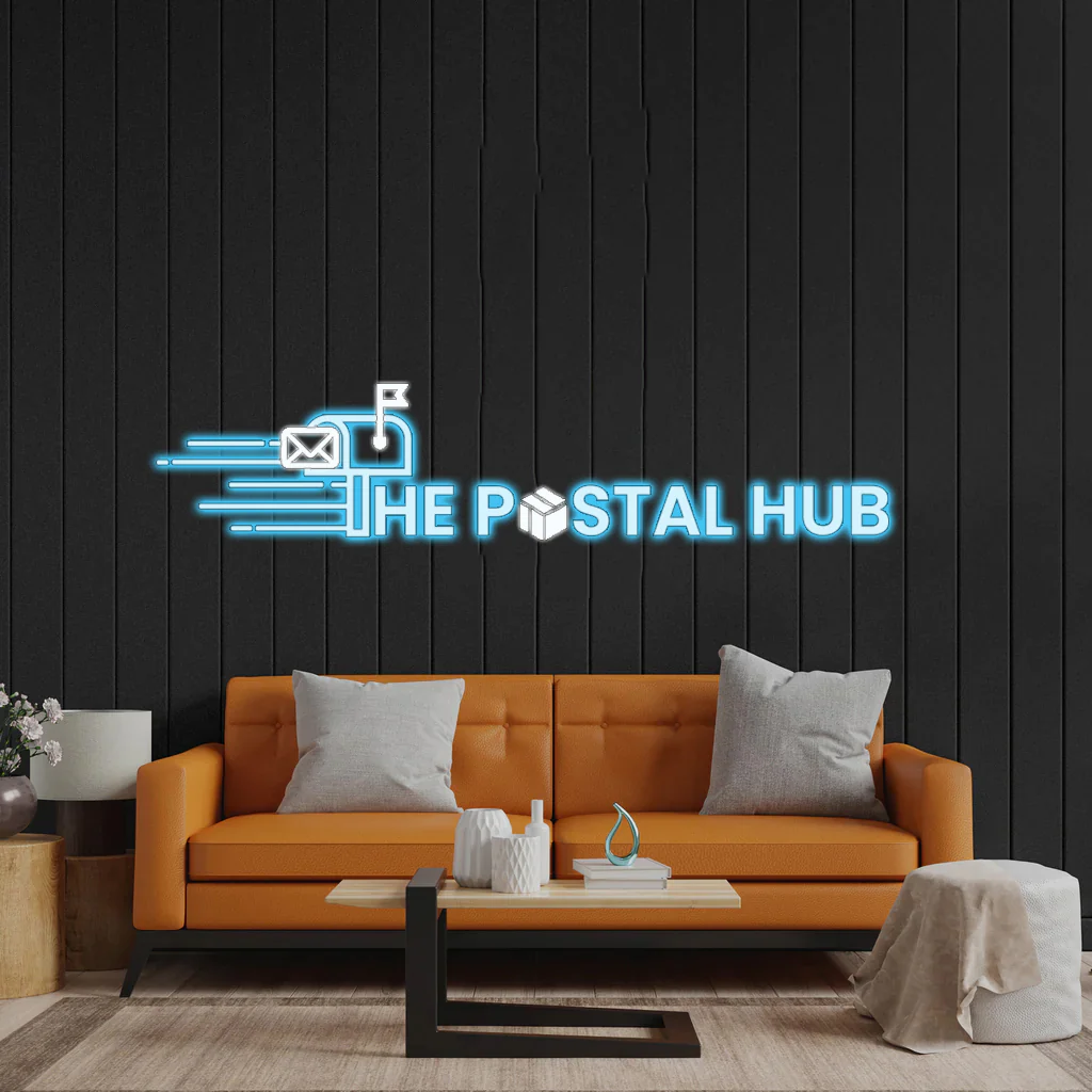 The Postal Hub - Premium Neon Artwork