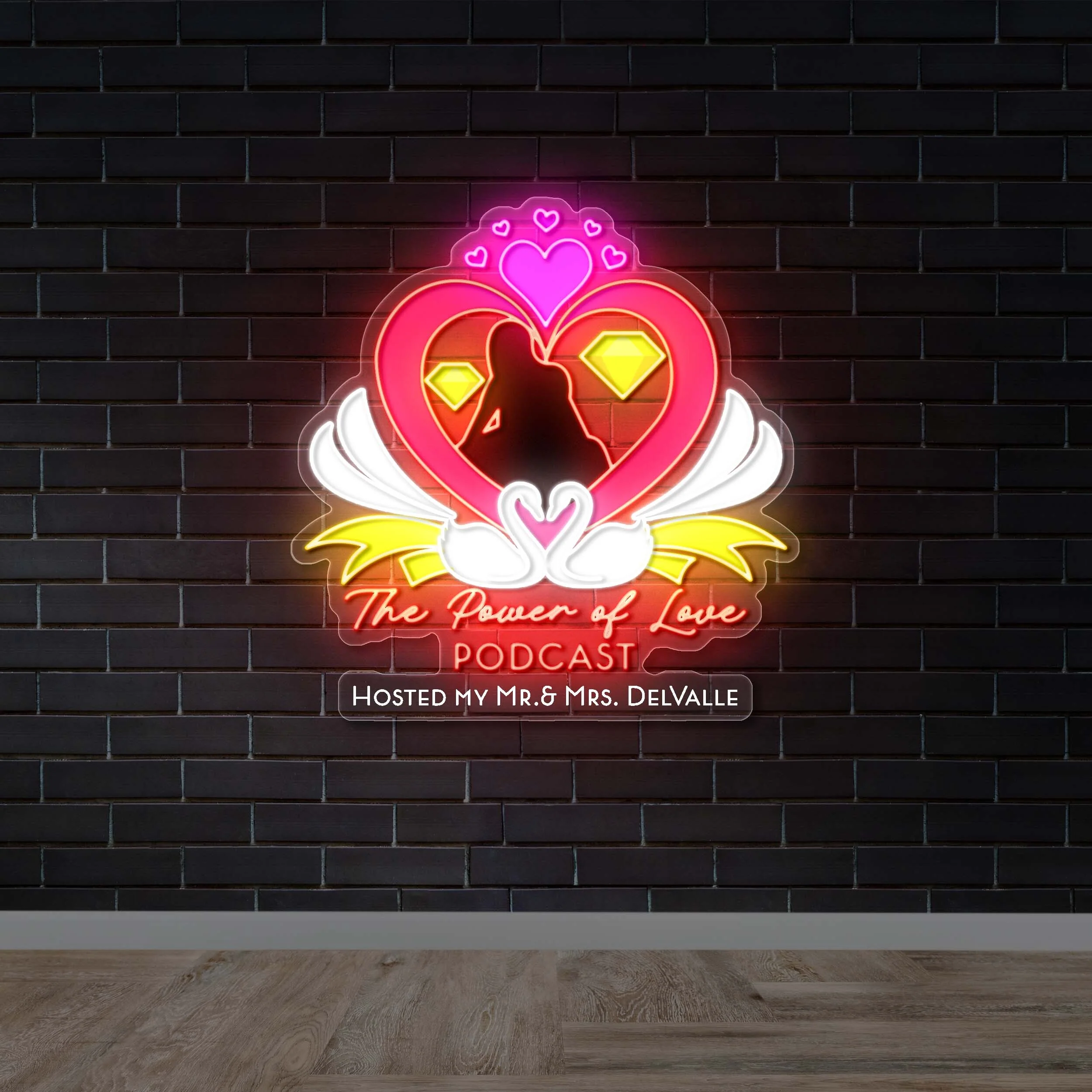 The Power of Love Podcast - Premium Neon Artwork