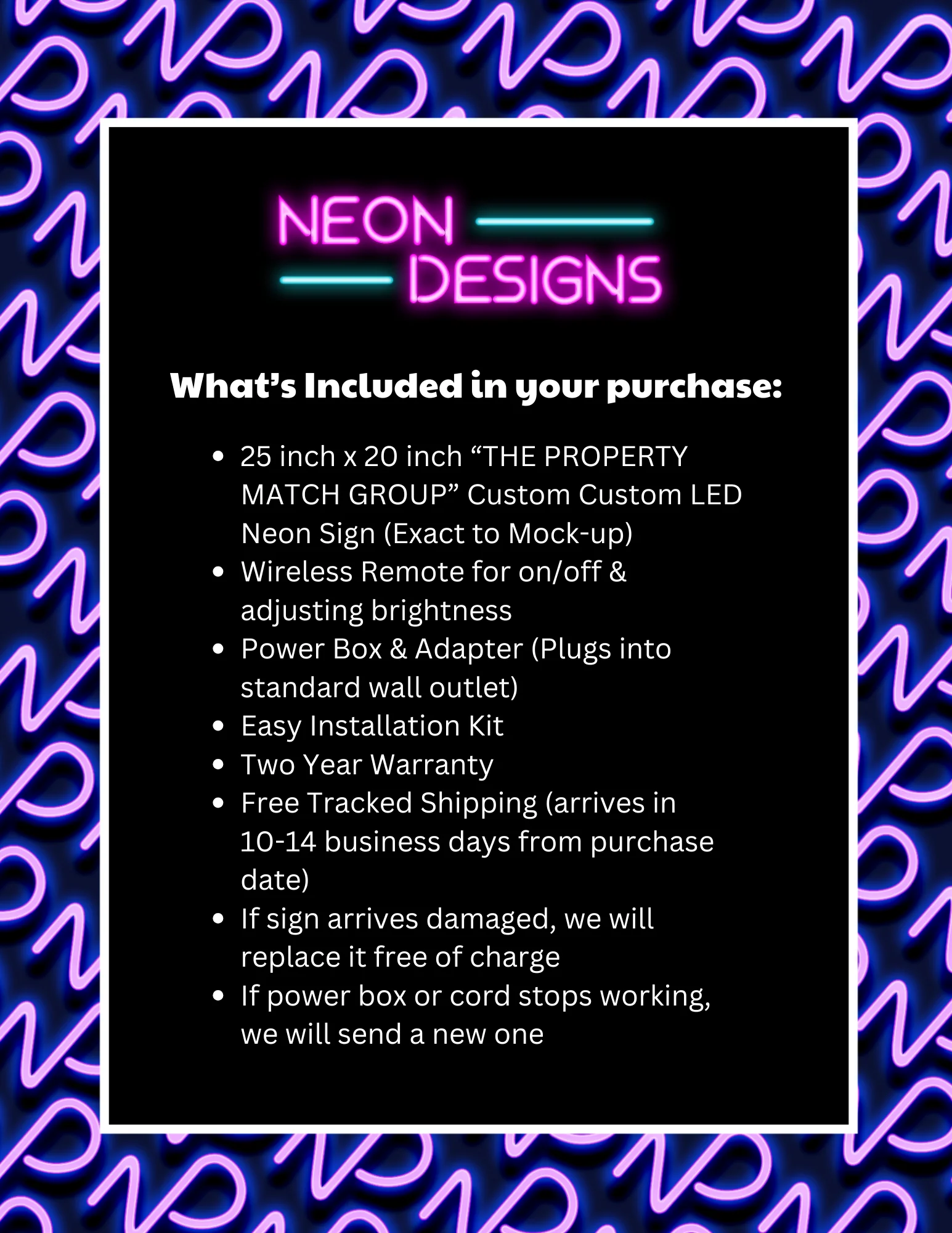 THE PROPERTY MATCH GROUP - Premium Neon Artwork - Image 2