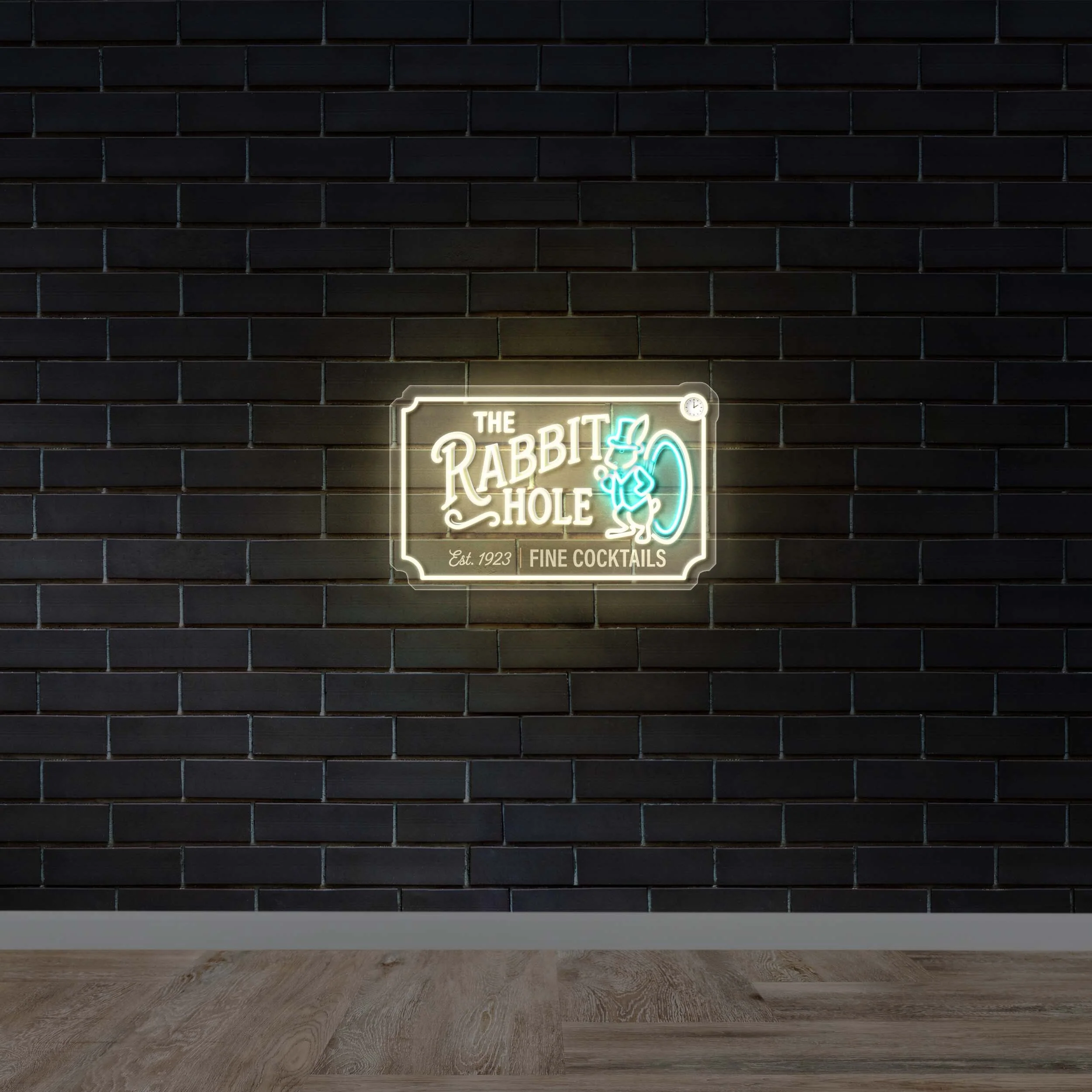 The Rabbit Hole - Premium Neon Artwork