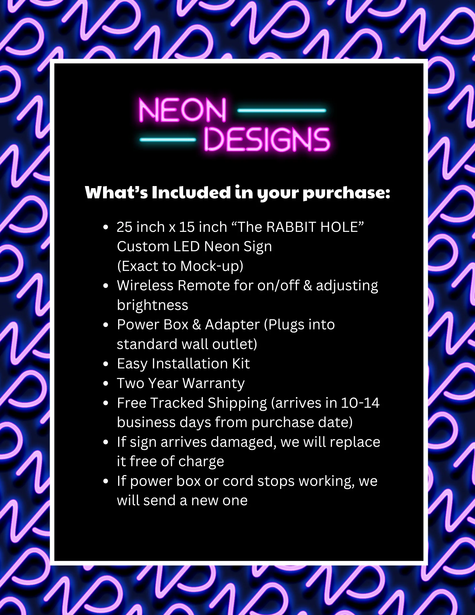 The Rabbit Hole - Premium Neon Artwork - Image 2