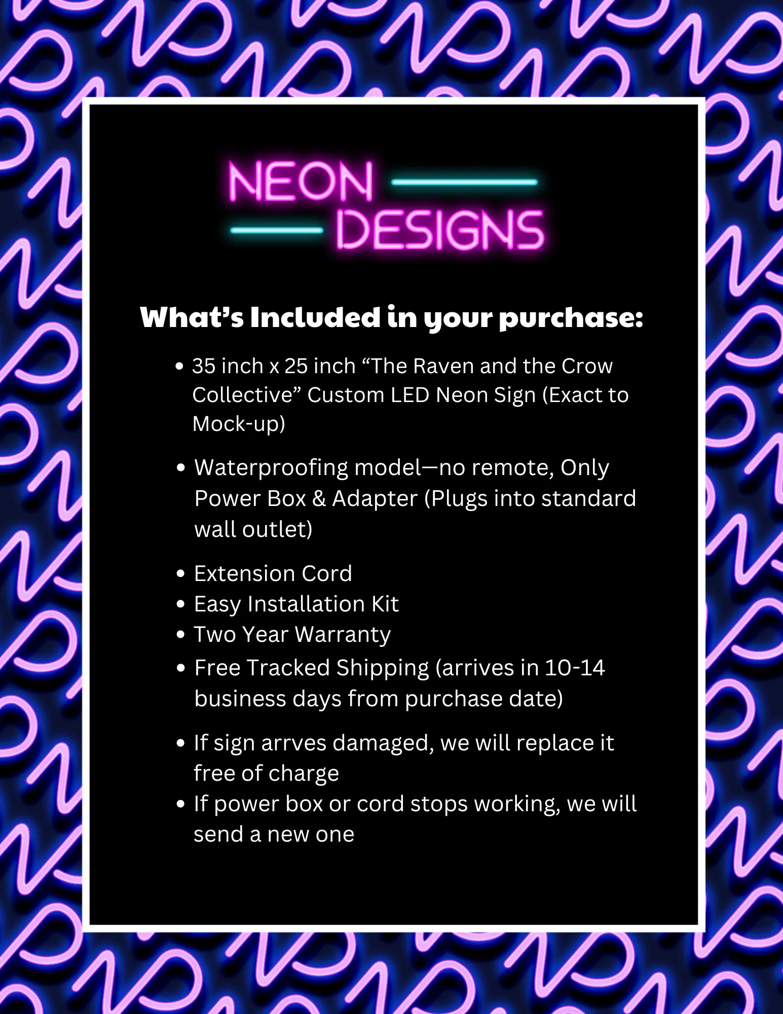 The Raven and the Crow Collective - Premium Neon Artwork - Image 2