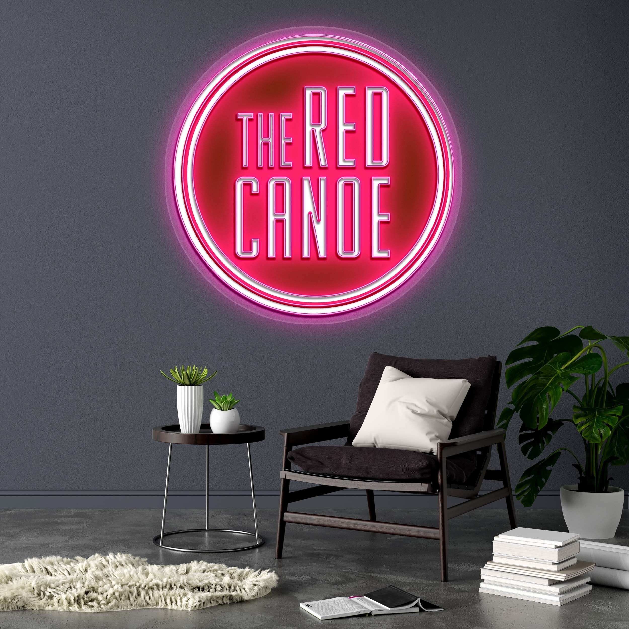 THE RED CANOE - Premium Neon Artwork