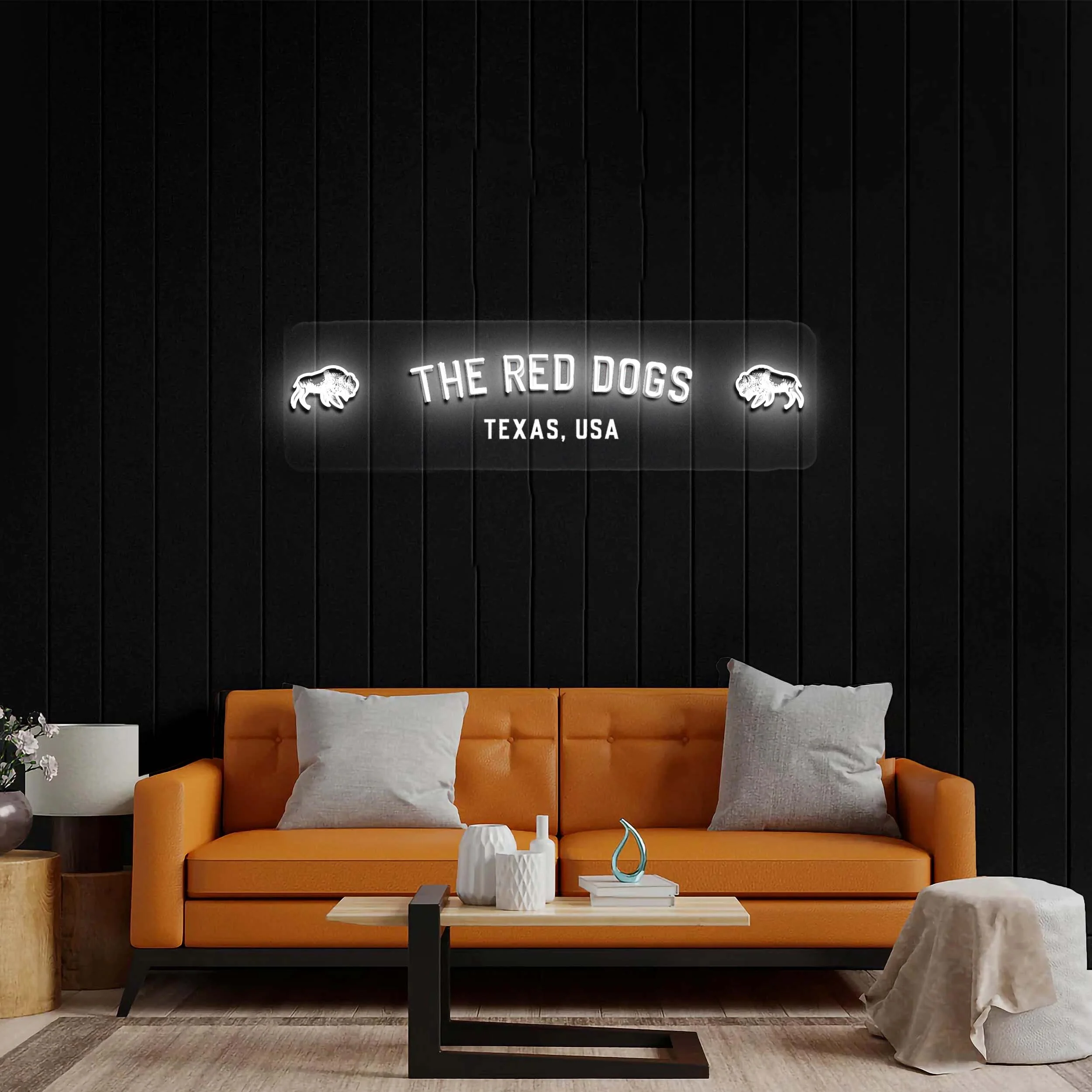 THE RED DOGS - Premium Neon Artwork