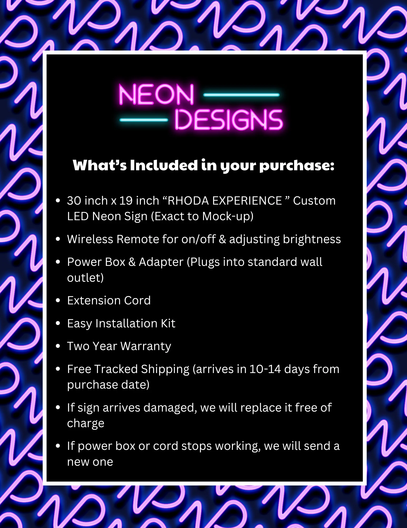 The Rhoda Experience - Premium Neon Artwork - Image 2