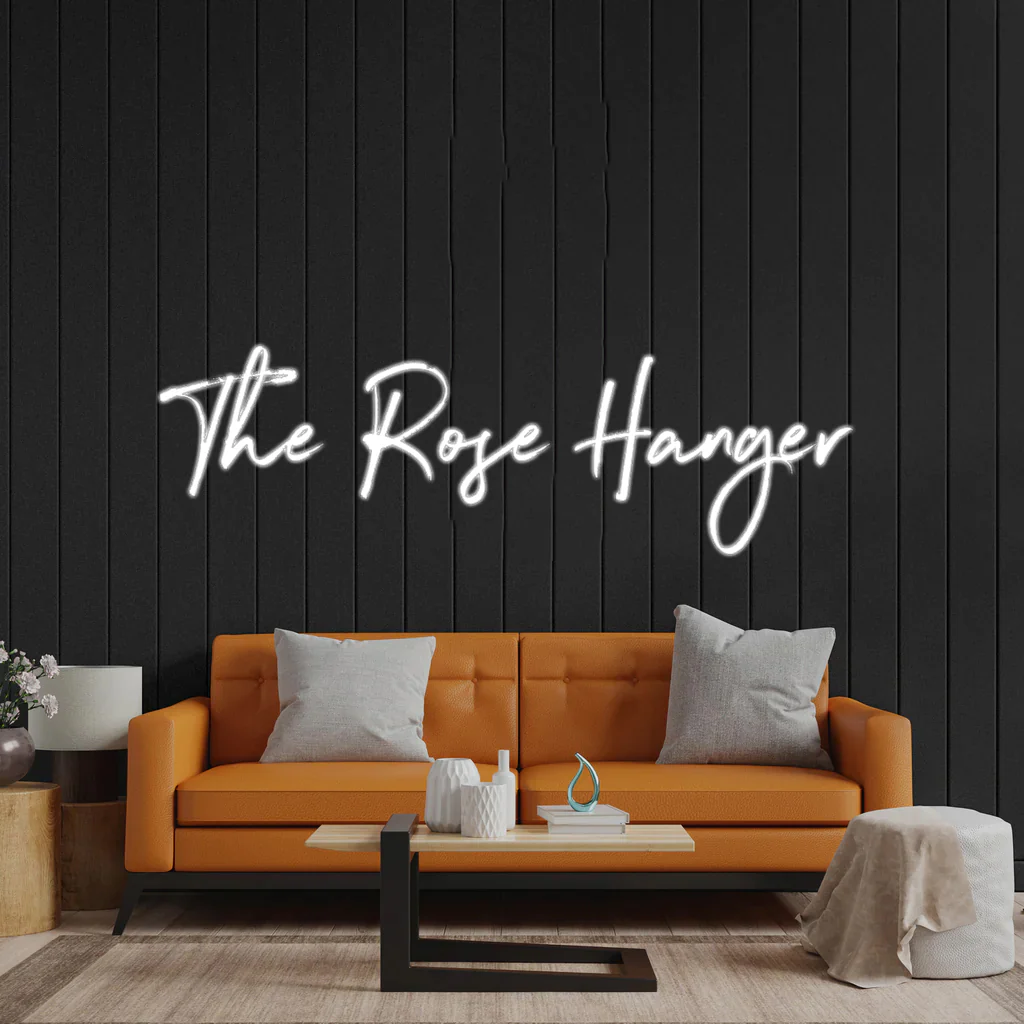 The Rose Hanger - Premium Neon Artwork