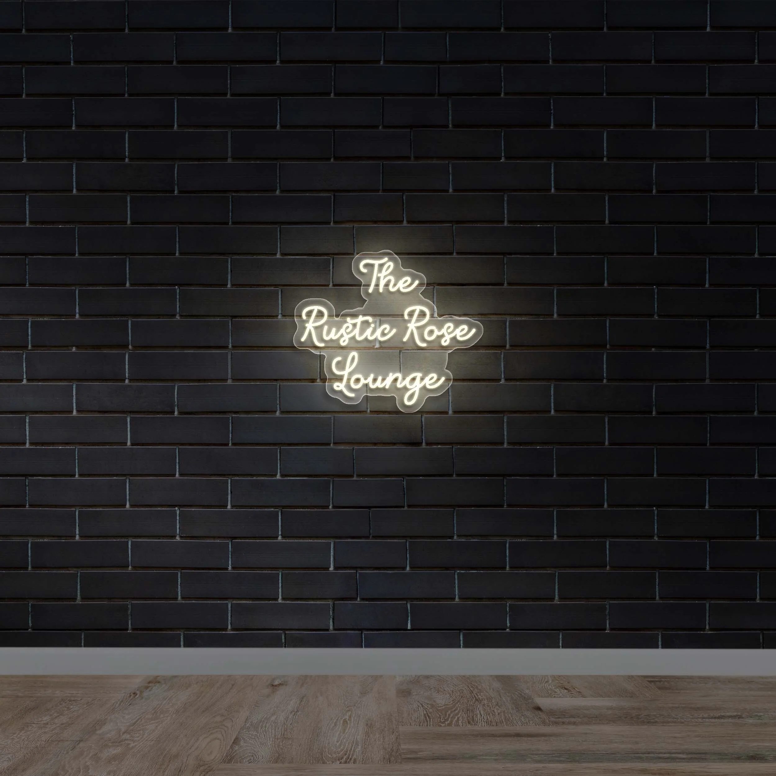 The Rustic Rose Lounge - Premium Neon Artwork