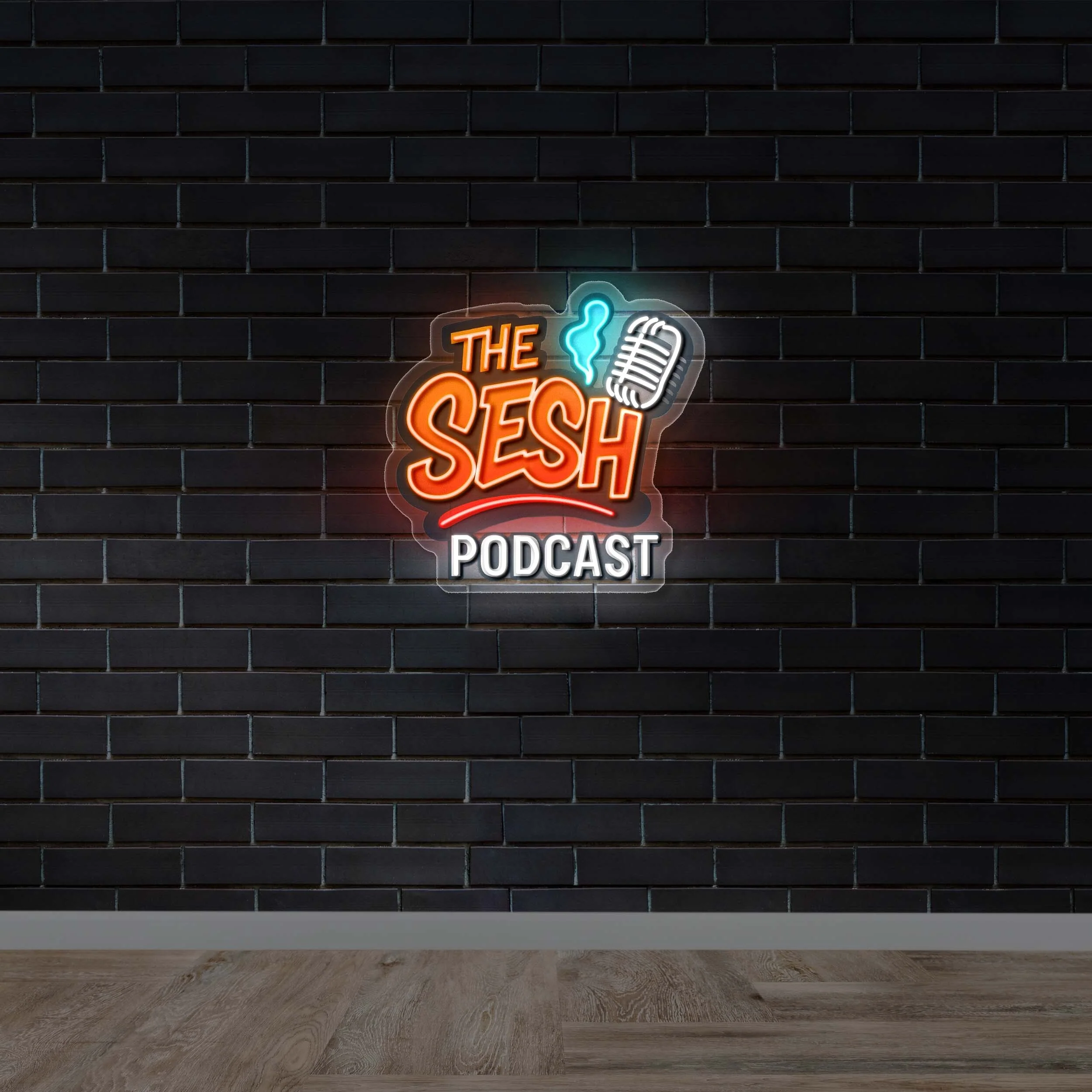 THE SESH PODCAST - Premium Neon Artwork