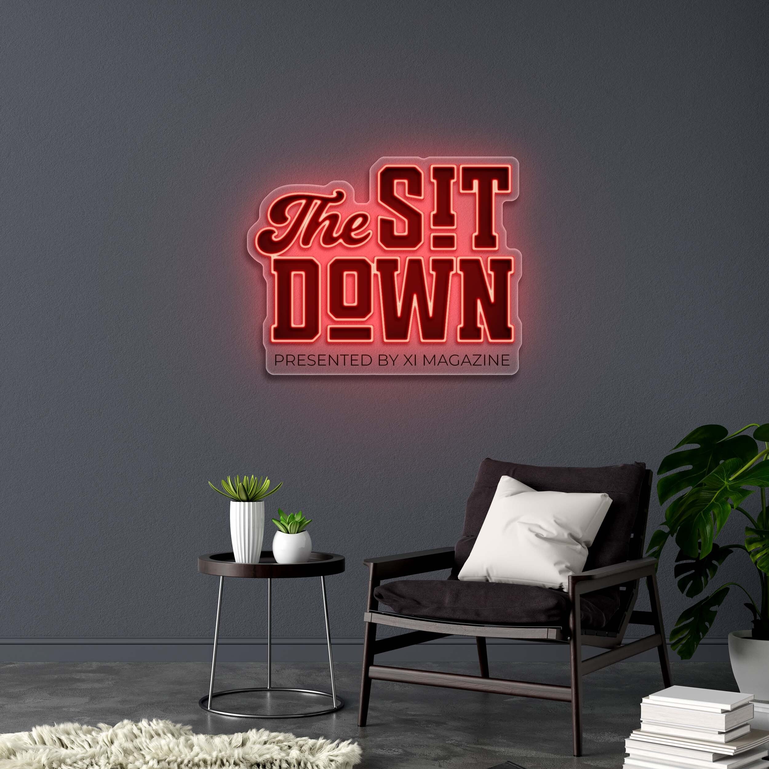 The Sit Down – Premium Neon Artwork
