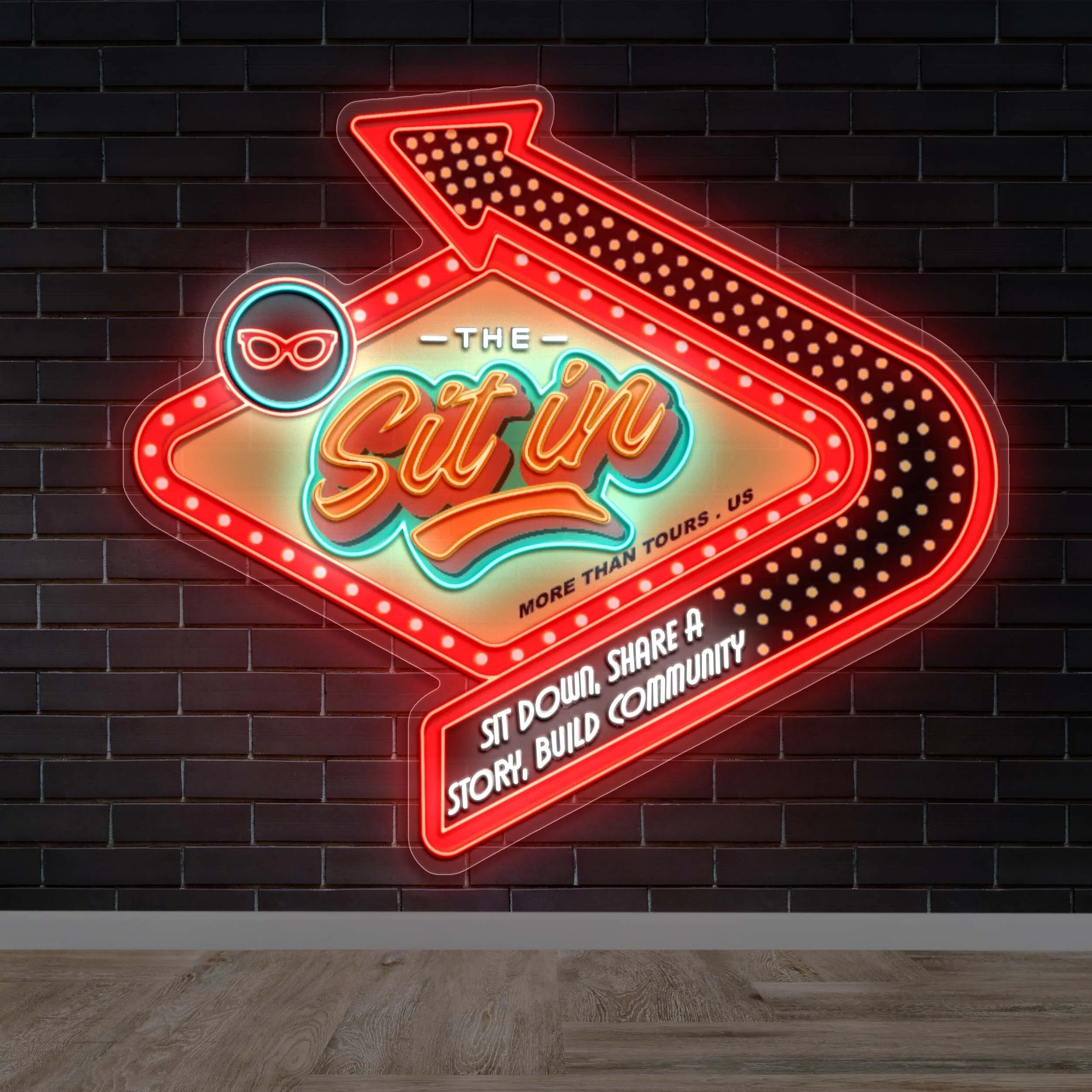 The Sit In - Premium Neon Artwork