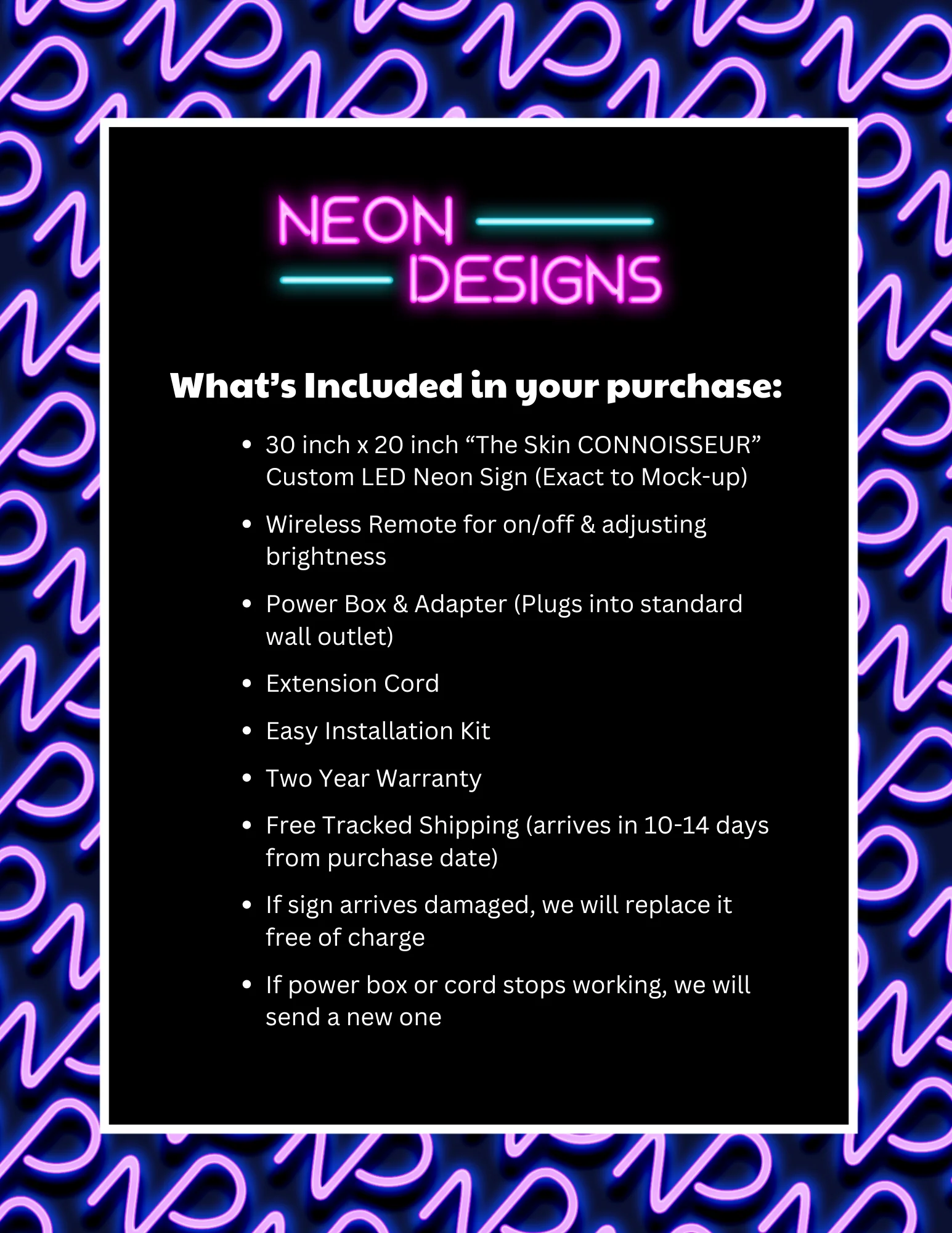 The Skin CONNOISSEUR - Premium Neon Artwork - Image 2