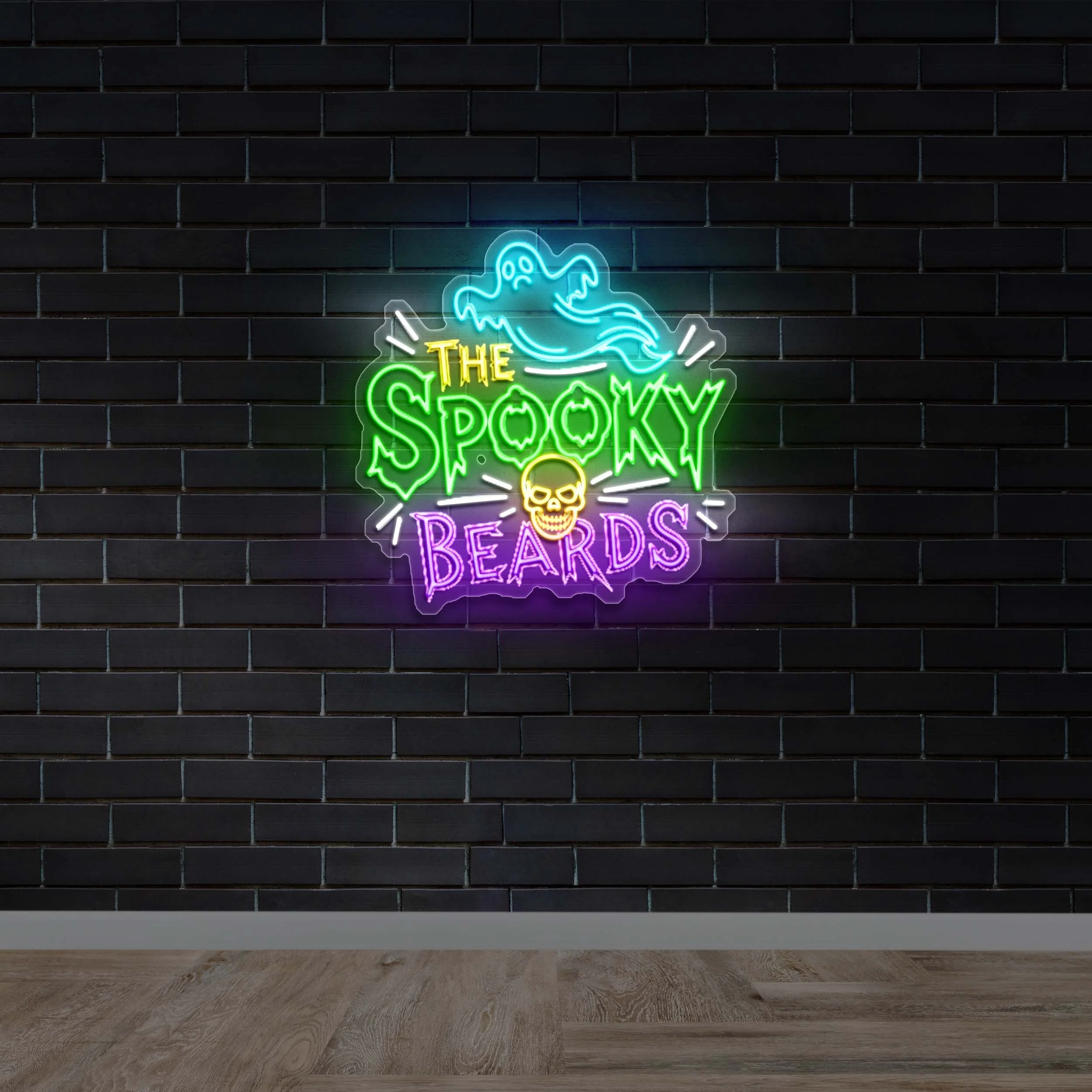 THE SPOOKY BEARDS - Premium Neon Artwork