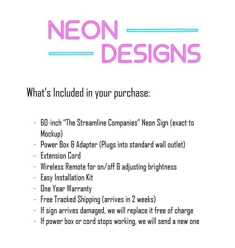 The Streamline Companies - Premium Neon Artwork - Image 2