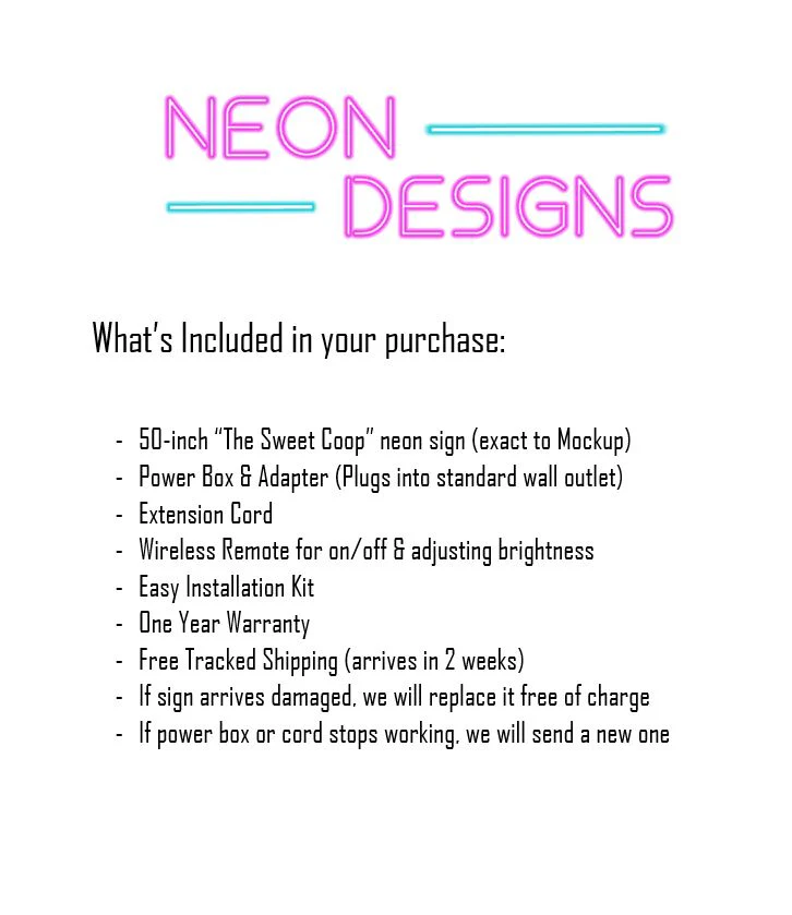 The Sweet Coop - Premium Neon Artwork - Image 3