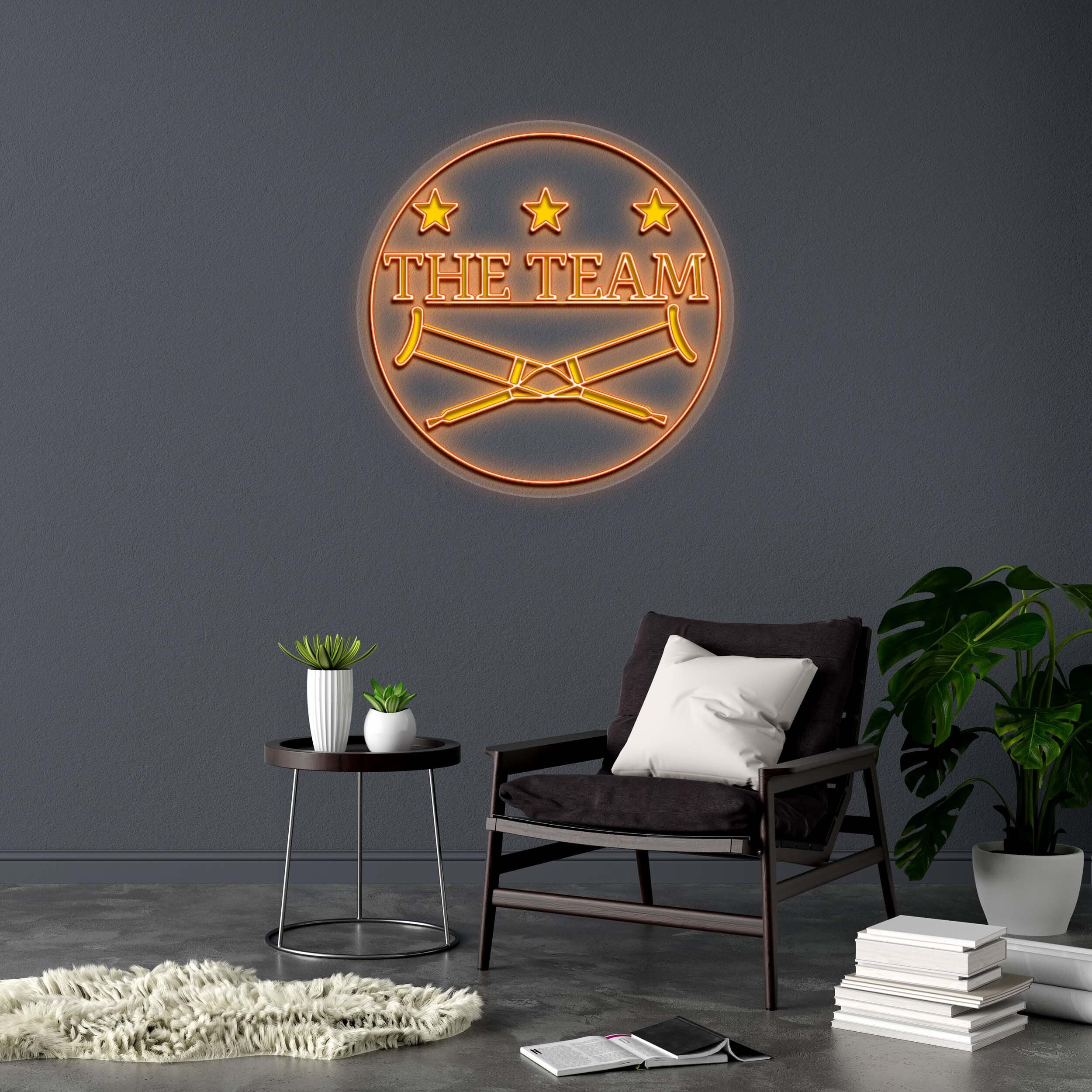 THE TEAM - Premium Neon Artwork