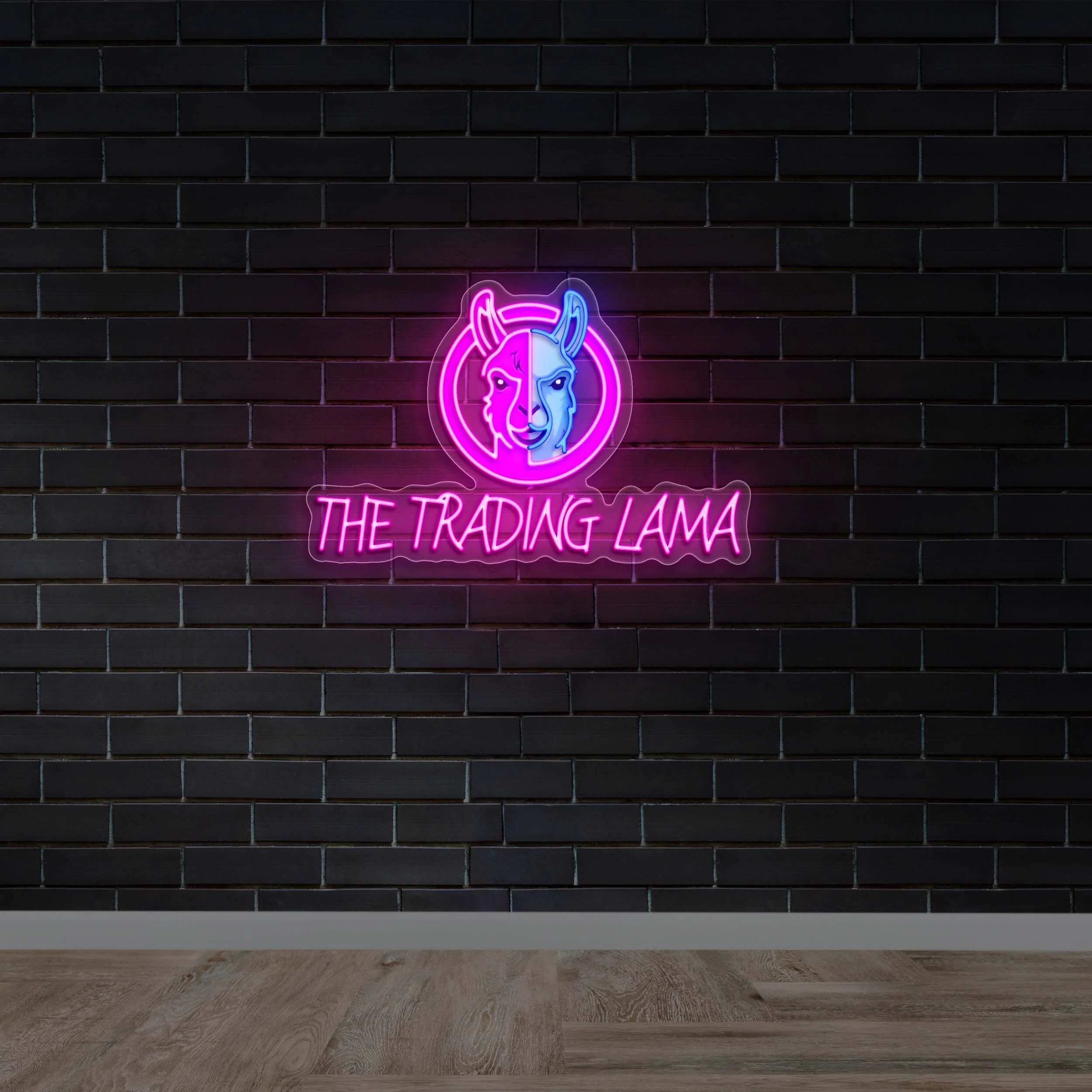 THE TRADING LAMA - Premium Neon Artwork