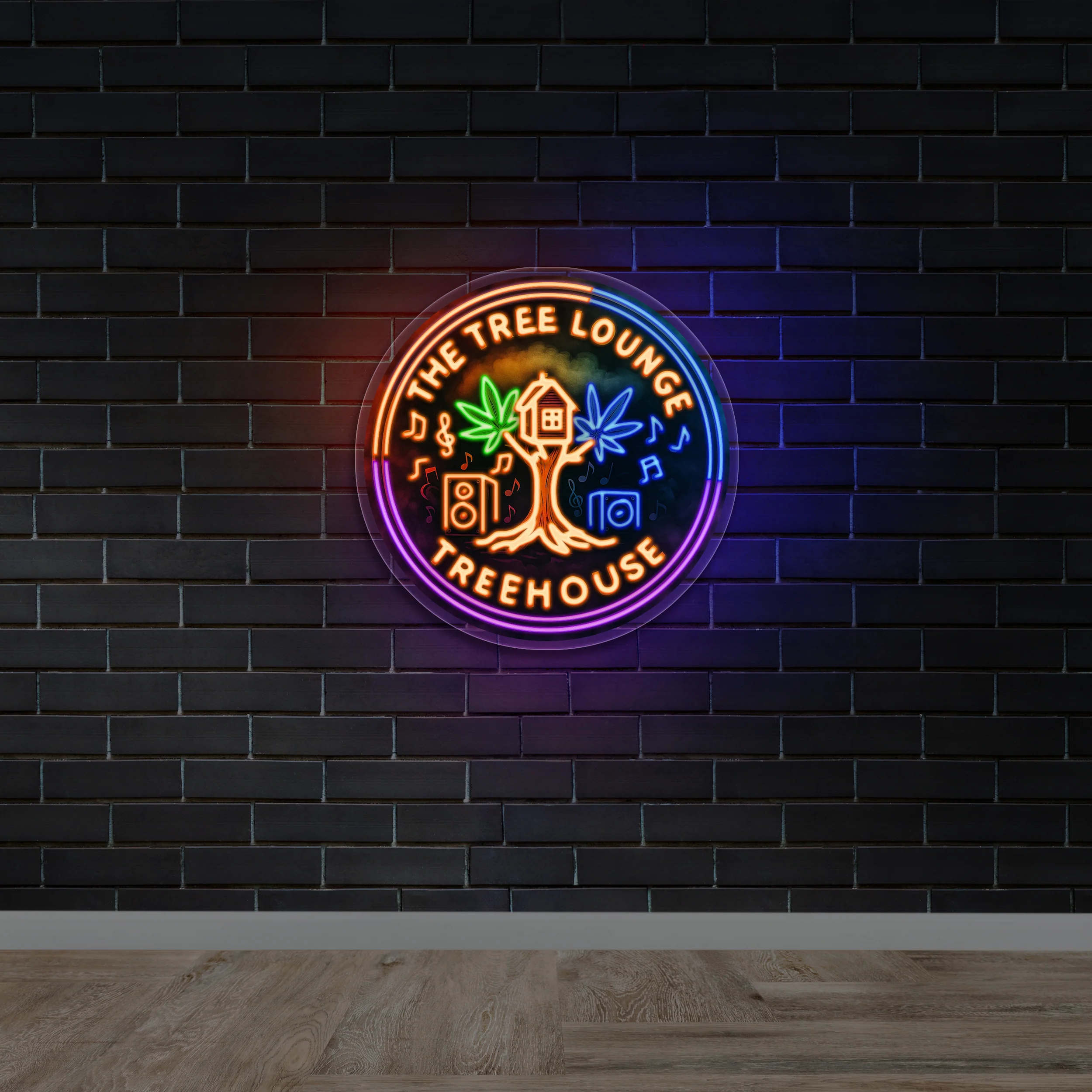 THE TREE LOUNGE - Premium Neon Artwork