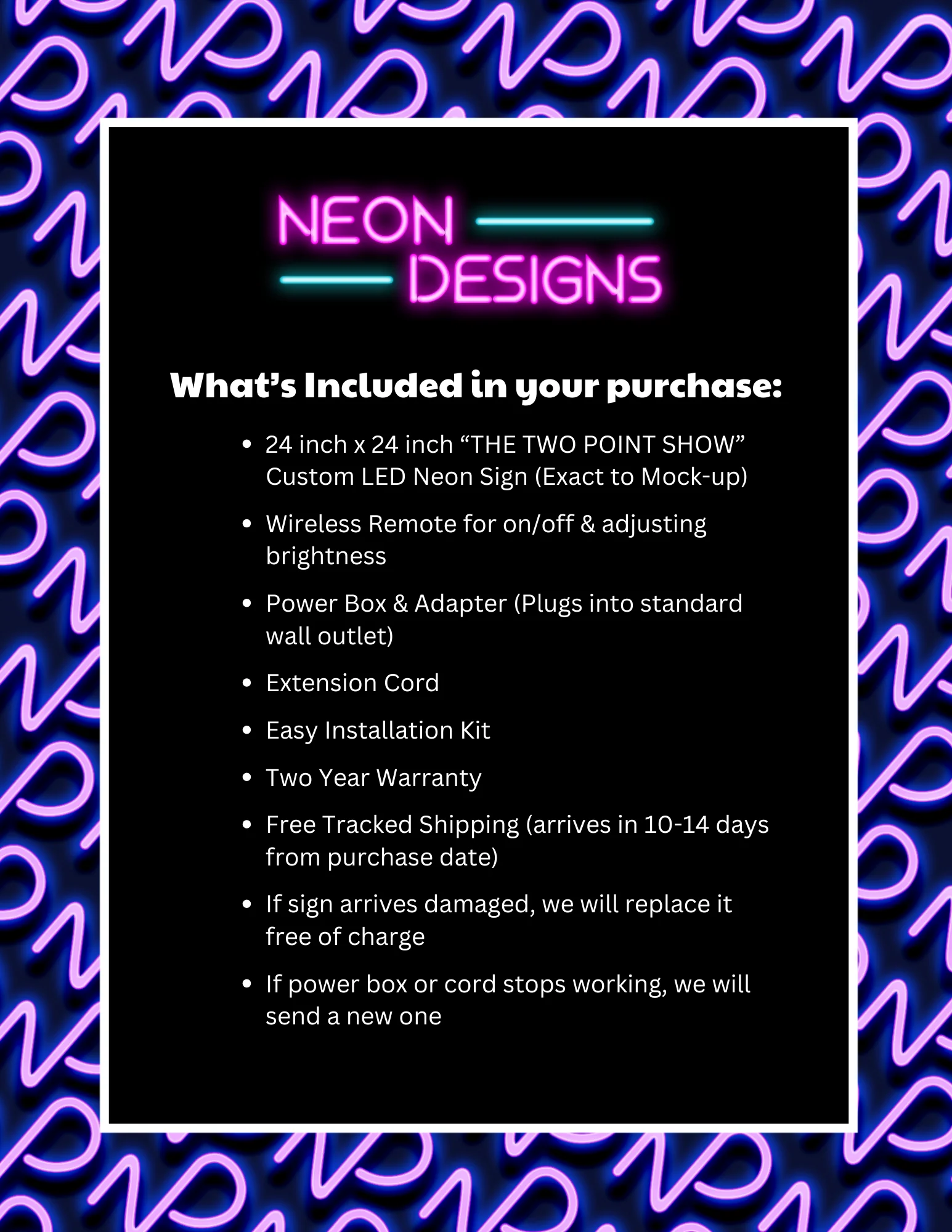 THE TWO POINT SHOW - Premium Neon Artwork - Image 2