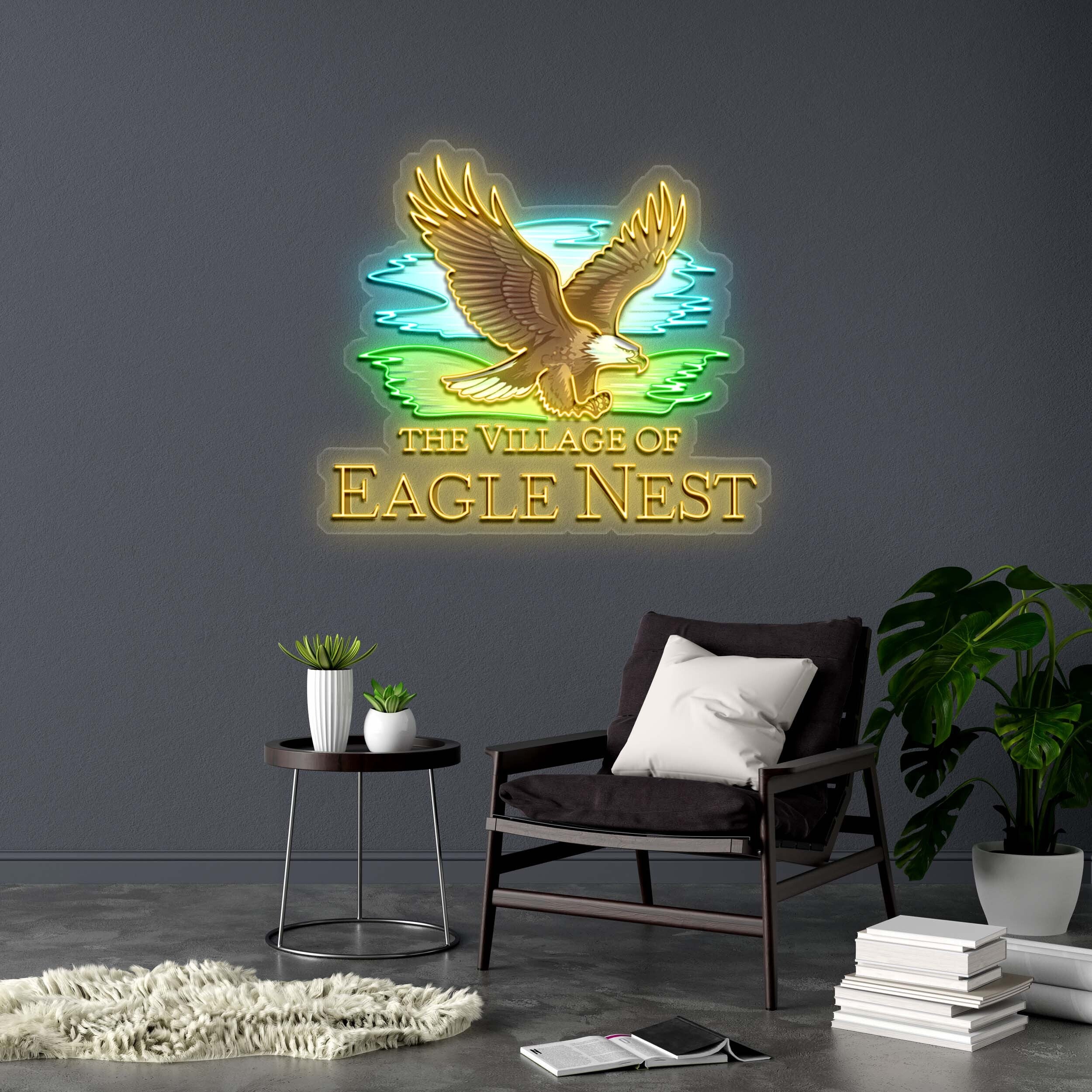 THE VILLAGE OF EAGLE NEST - Premium Neon Artwork