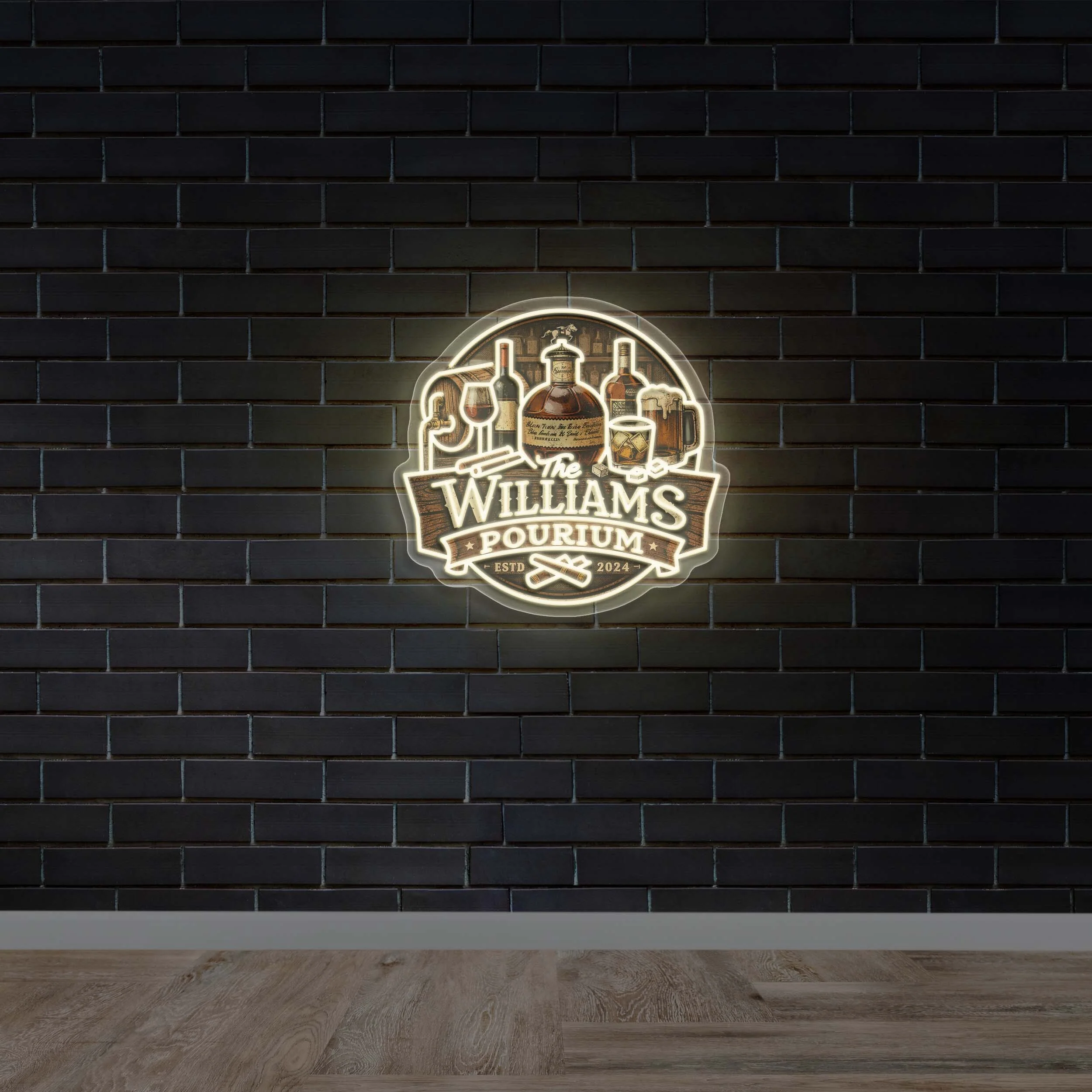 The Williams Pourium - Premium Neon Artwork