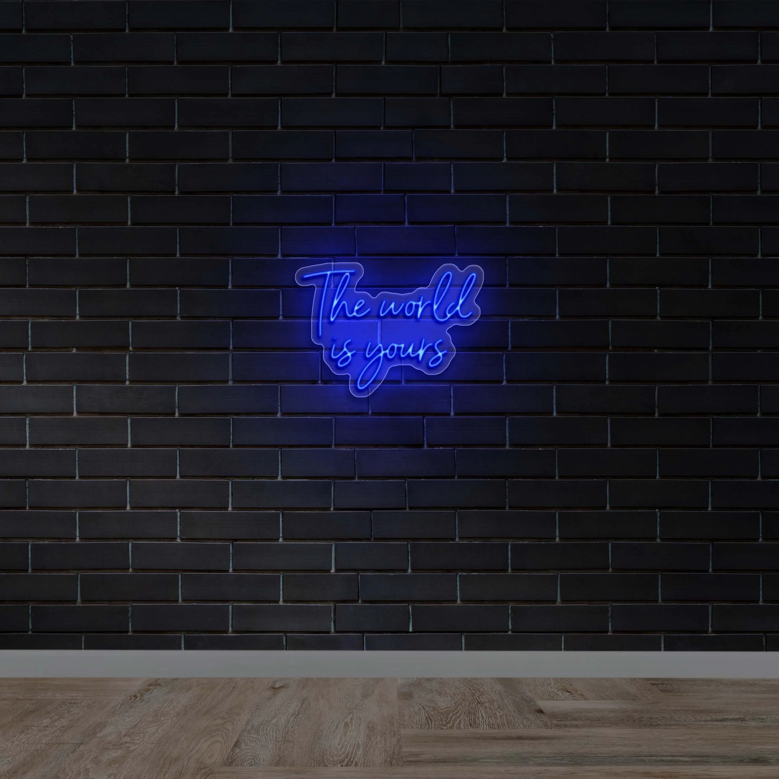 The World Is Yours - Premium Neon Artwork