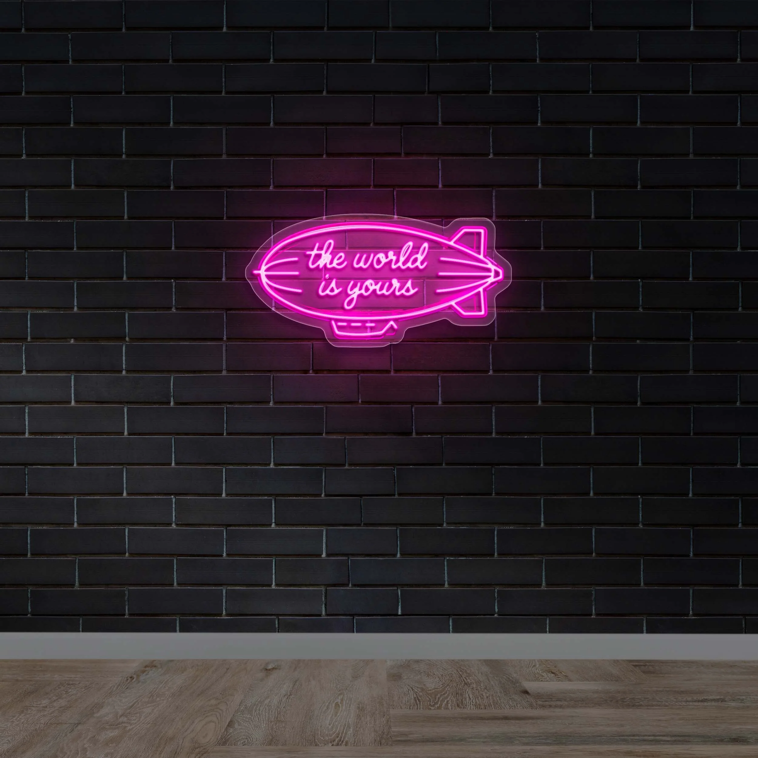The World Is Yours - Premium Neon Artwork
