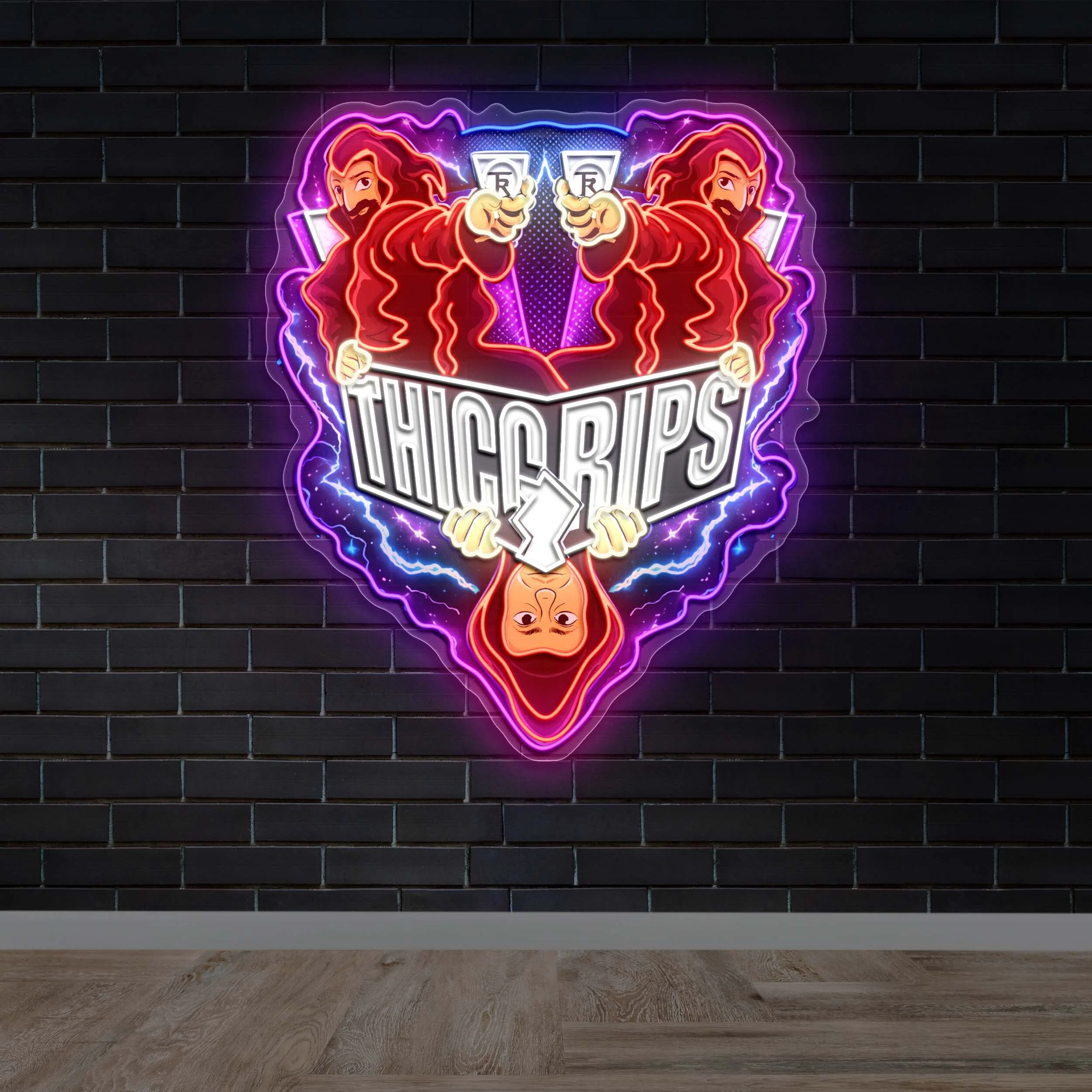 Thicc Rips - Premium Neon Artwork